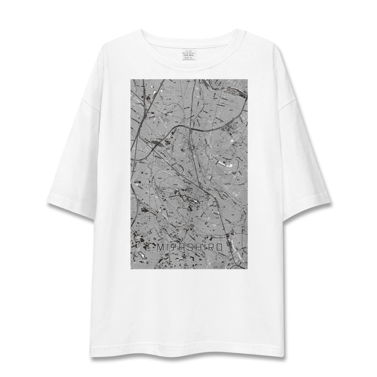【宮代(埼玉県)】地図柄ビッグシルエットTシャツ