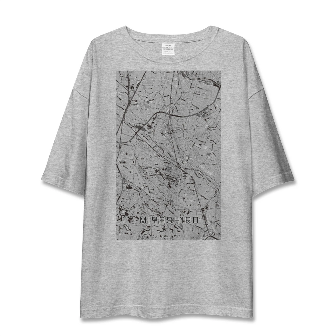 【宮代(埼玉県)】地図柄ビッグシルエットTシャツ