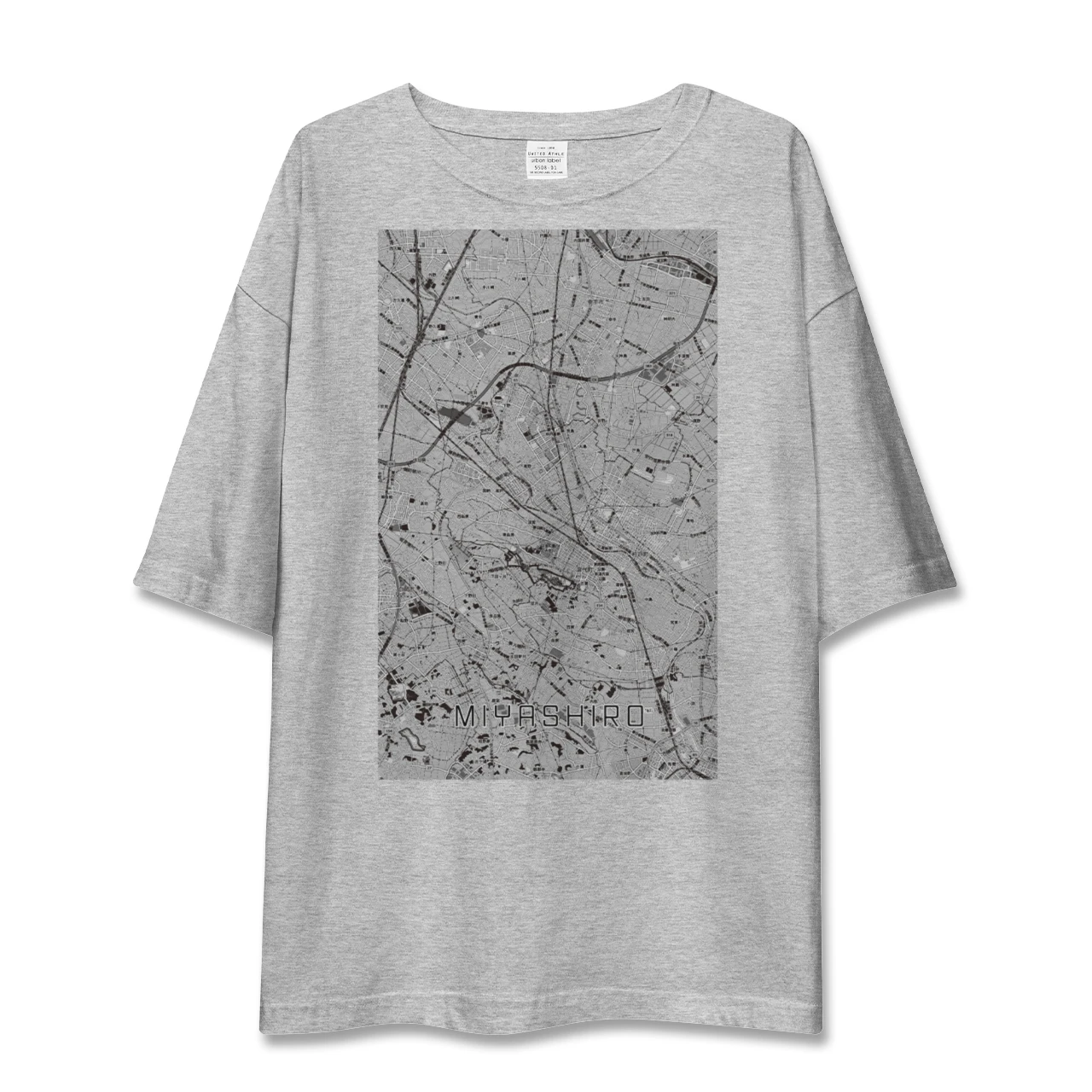 【宮代(埼玉県)】地図柄ビッグシルエットTシャツ