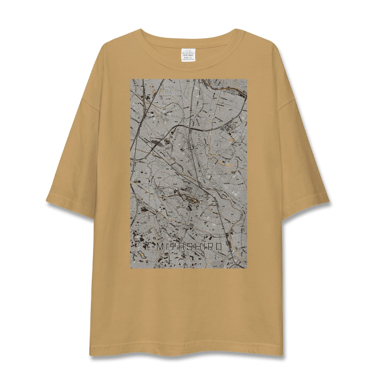 【宮代(埼玉県)】地図柄ビッグシルエットTシャツ