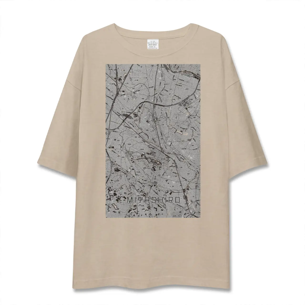 【宮代(埼玉県)】地図柄ビッグシルエットTシャツ