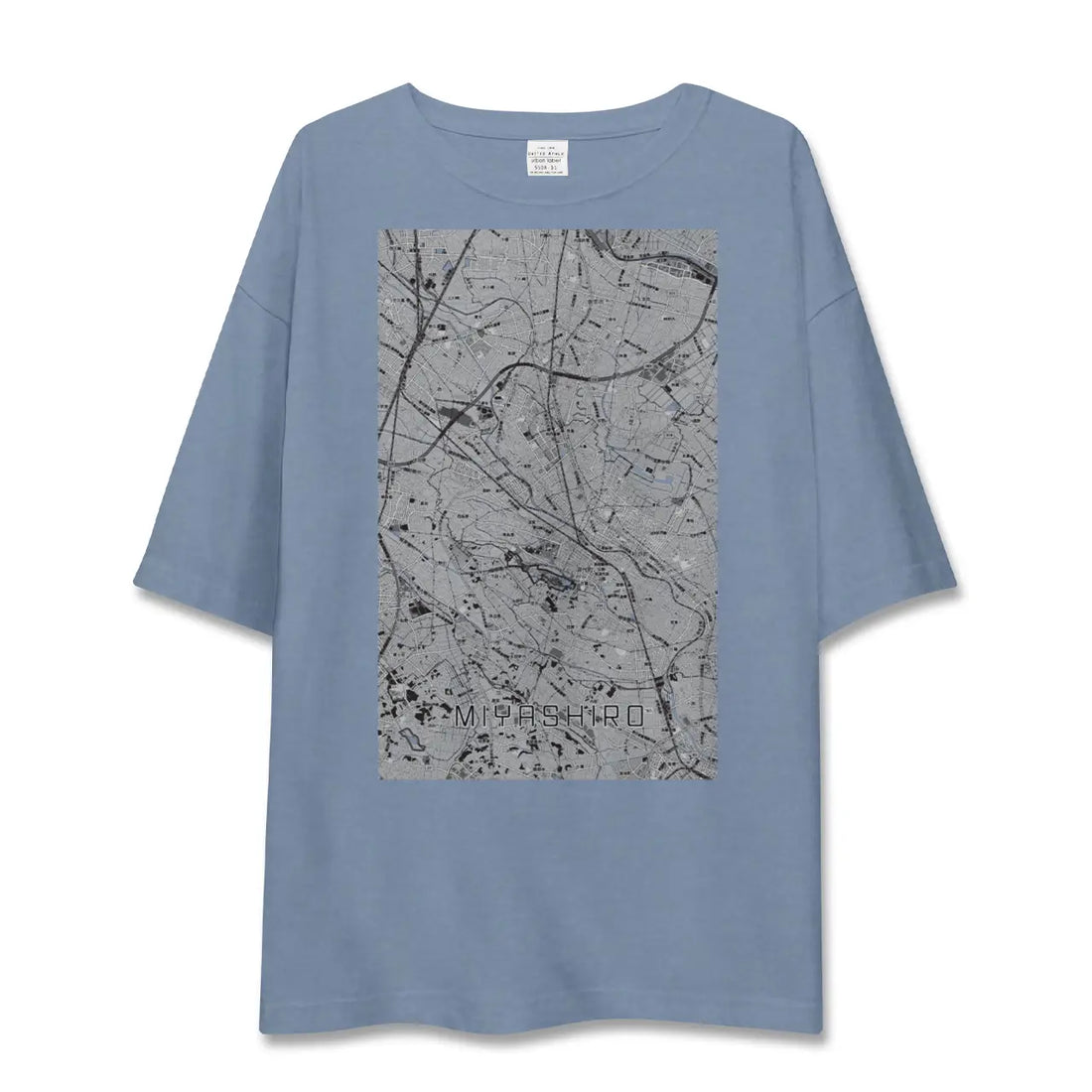 【宮代(埼玉県)】地図柄ビッグシルエットTシャツ