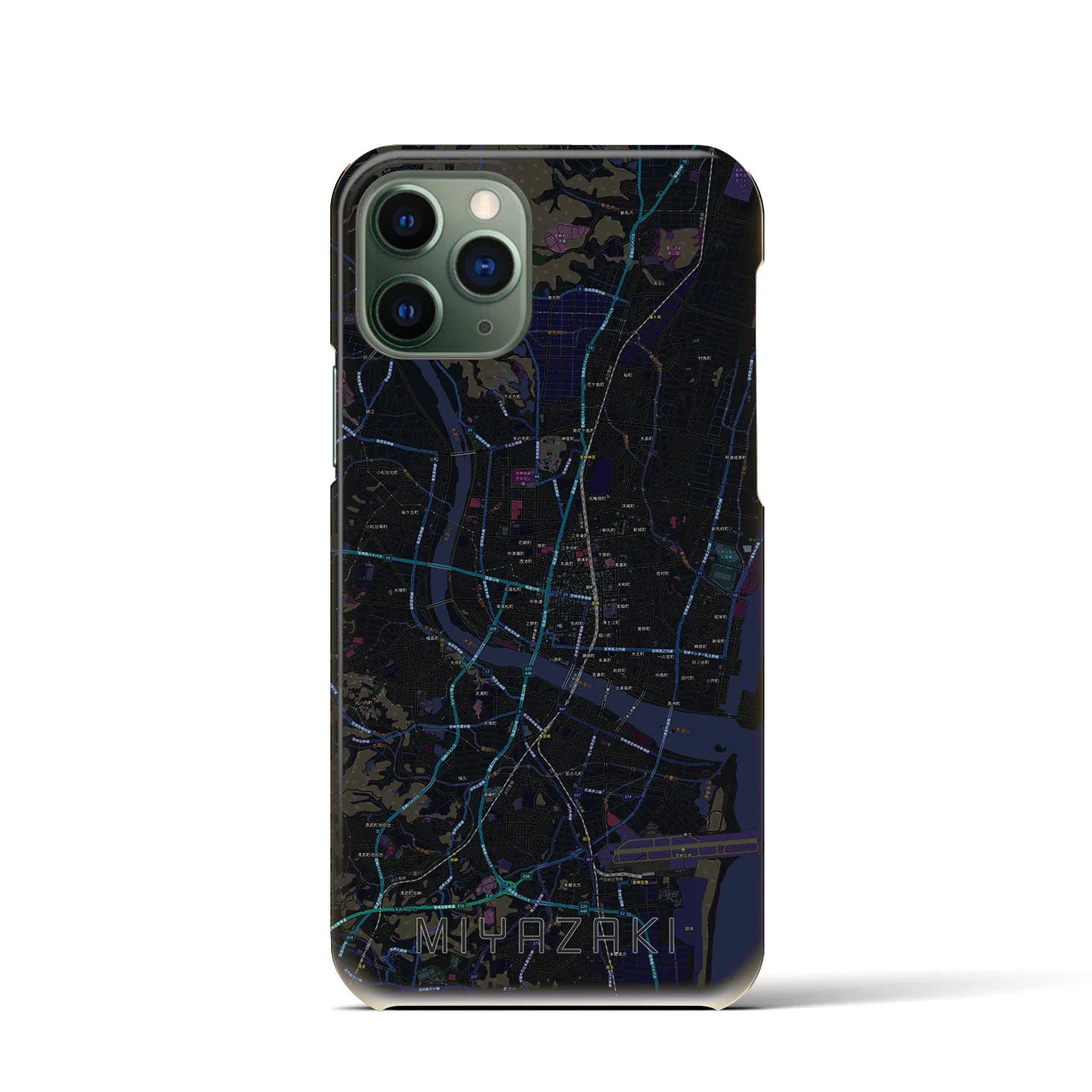 【宮崎2(宮崎県)】地図柄iPhoneケース(バックカバータイプ)