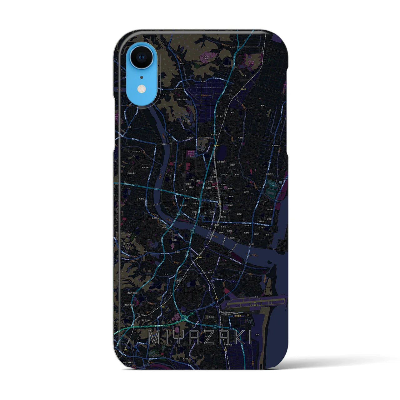 【宮崎2(宮崎県)】地図柄iPhoneケース(バックカバータイプ)