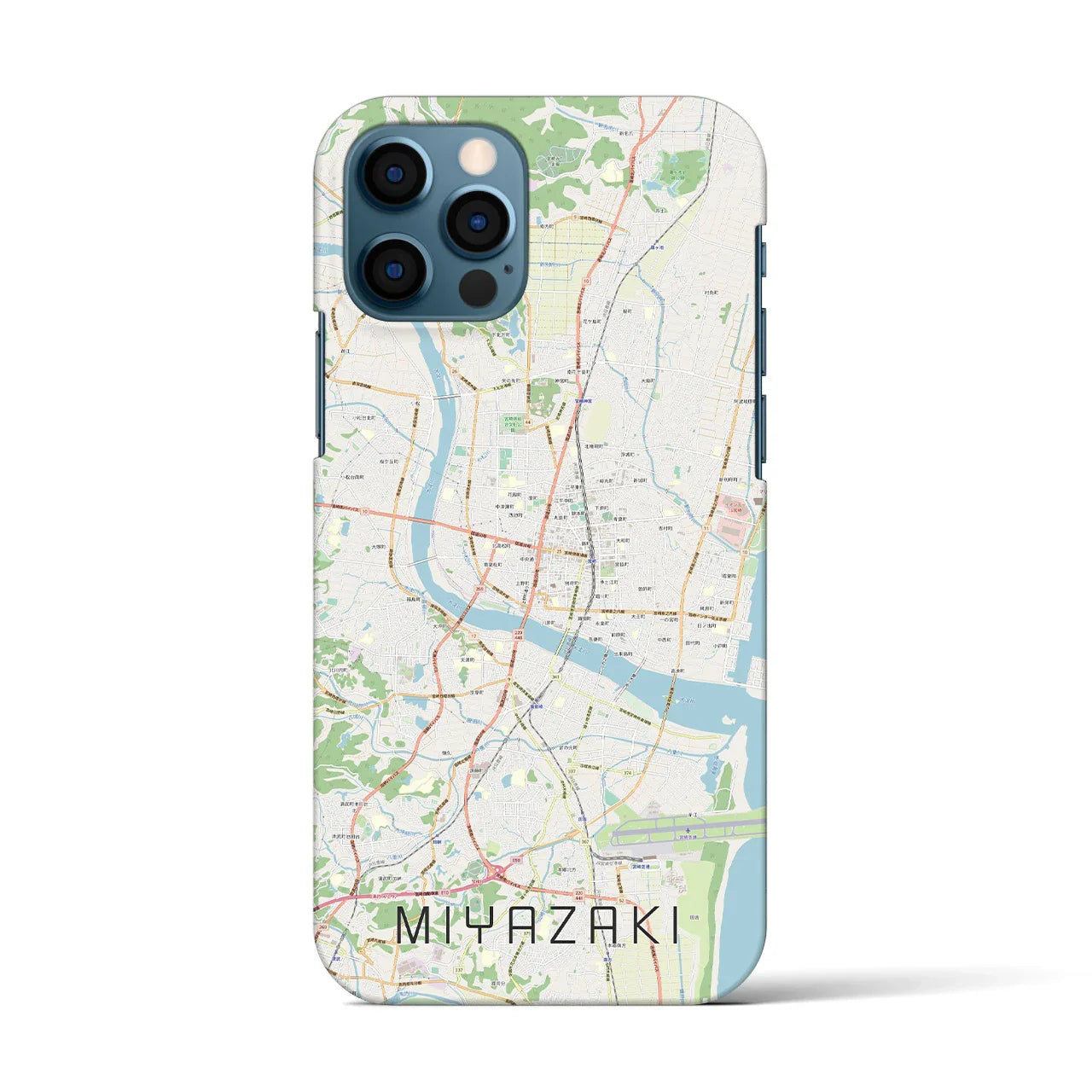 【宮崎2(宮崎県)】地図柄iPhoneケース(バックカバータイプ)