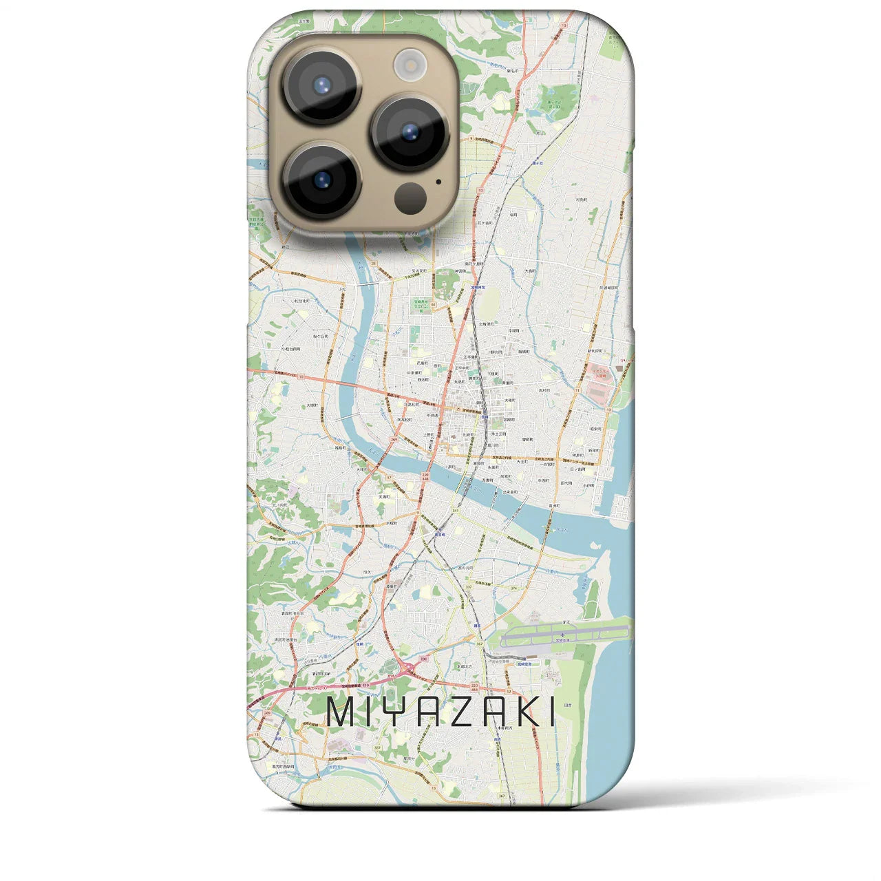 【宮崎2(宮崎県)】地図柄iPhoneケース(バックカバータイプ)