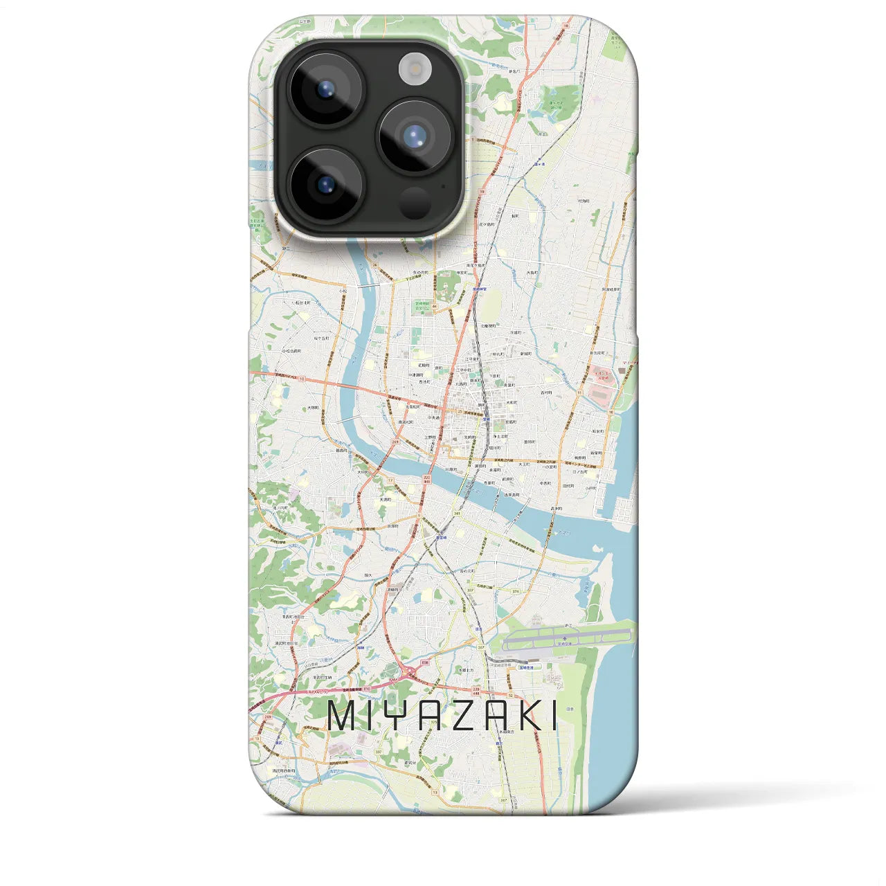 【宮崎2(宮崎県)】地図柄iPhoneケース(バックカバータイプ)