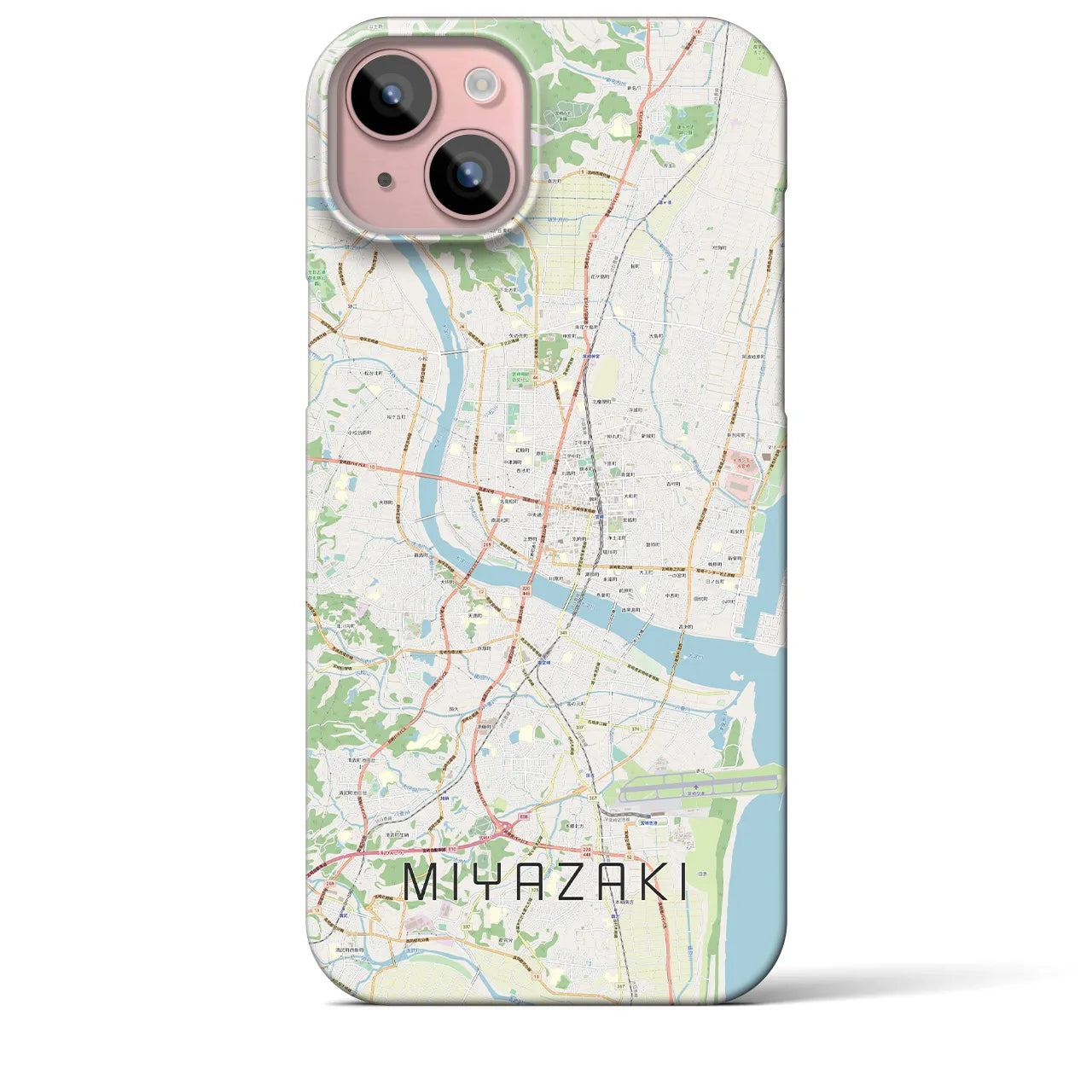 【宮崎2(宮崎県)】地図柄iPhoneケース(バックカバータイプ)