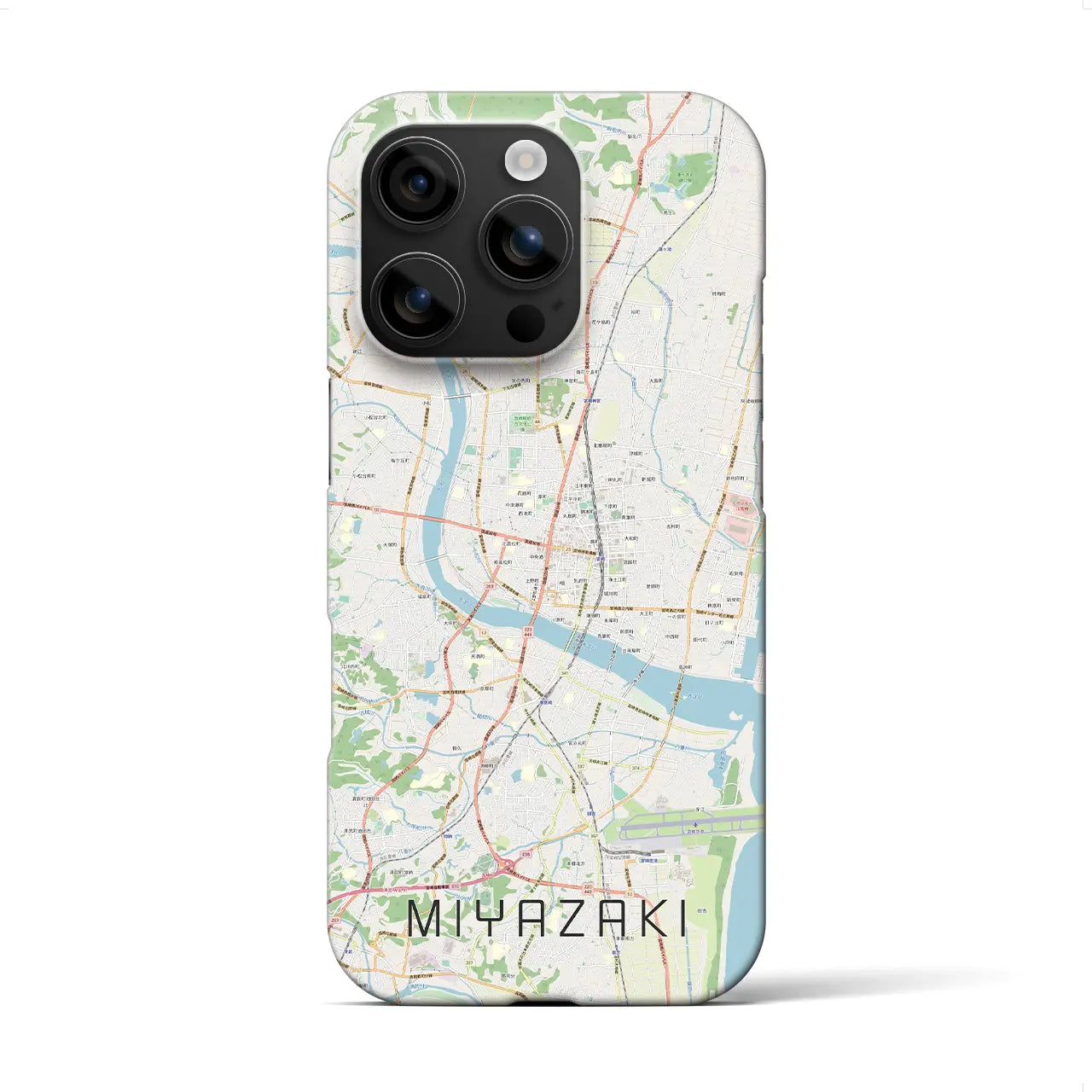 【宮崎2(宮崎県)】地図柄iPhoneケース(バックカバータイプ)