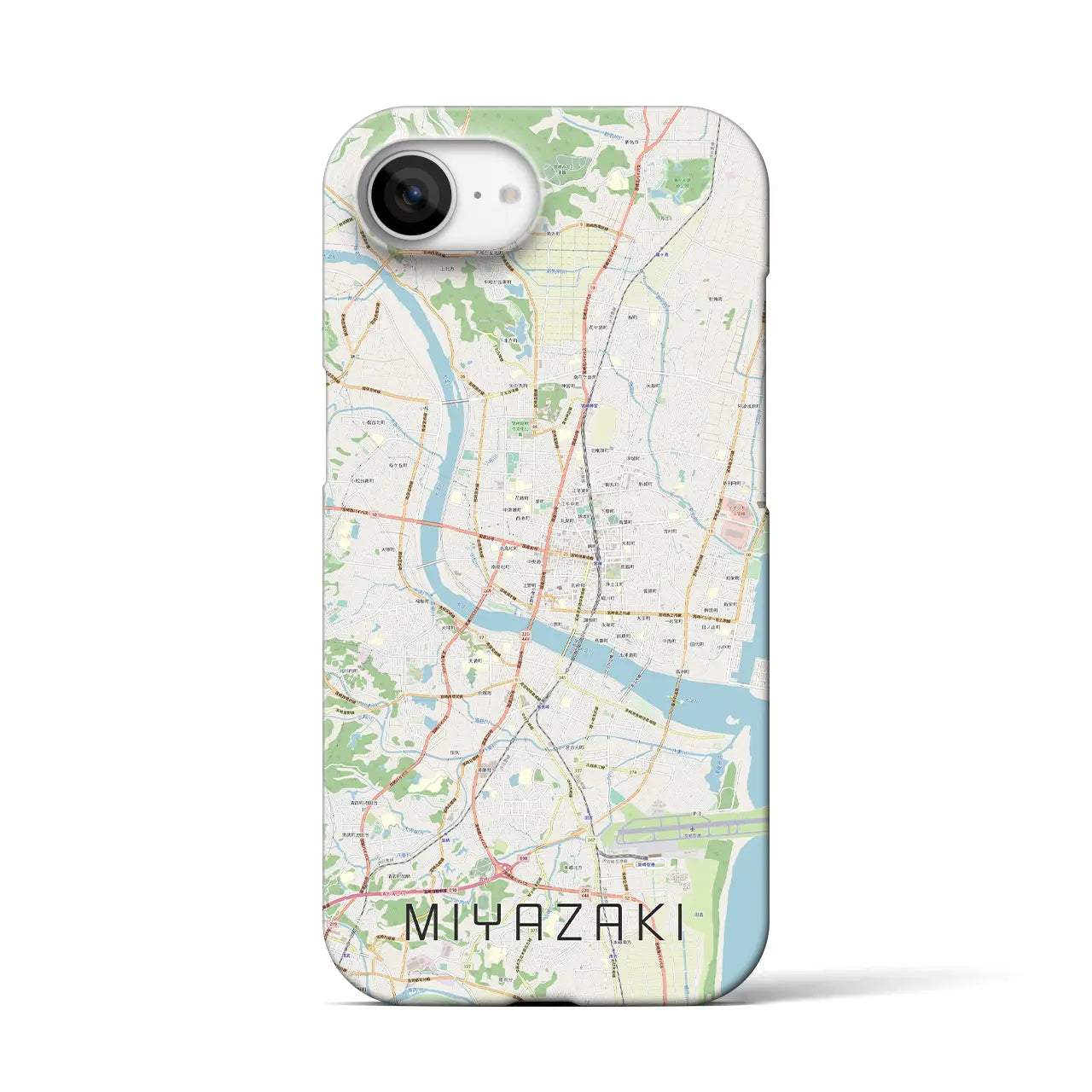 【宮崎2(宮崎県)】地図柄iPhoneケース(バックカバータイプ)