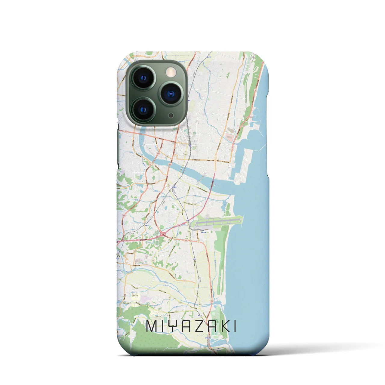 【宮崎(宮崎県)】地図柄iPhoneケース(バックカバータイプ)
