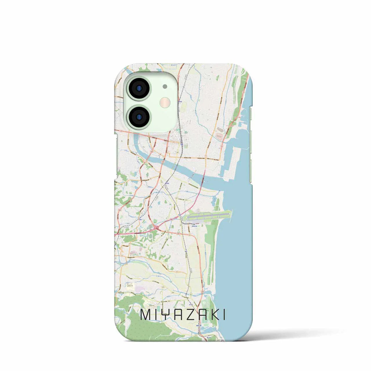 【宮崎(宮崎県)】地図柄iPhoneケース(バックカバータイプ)