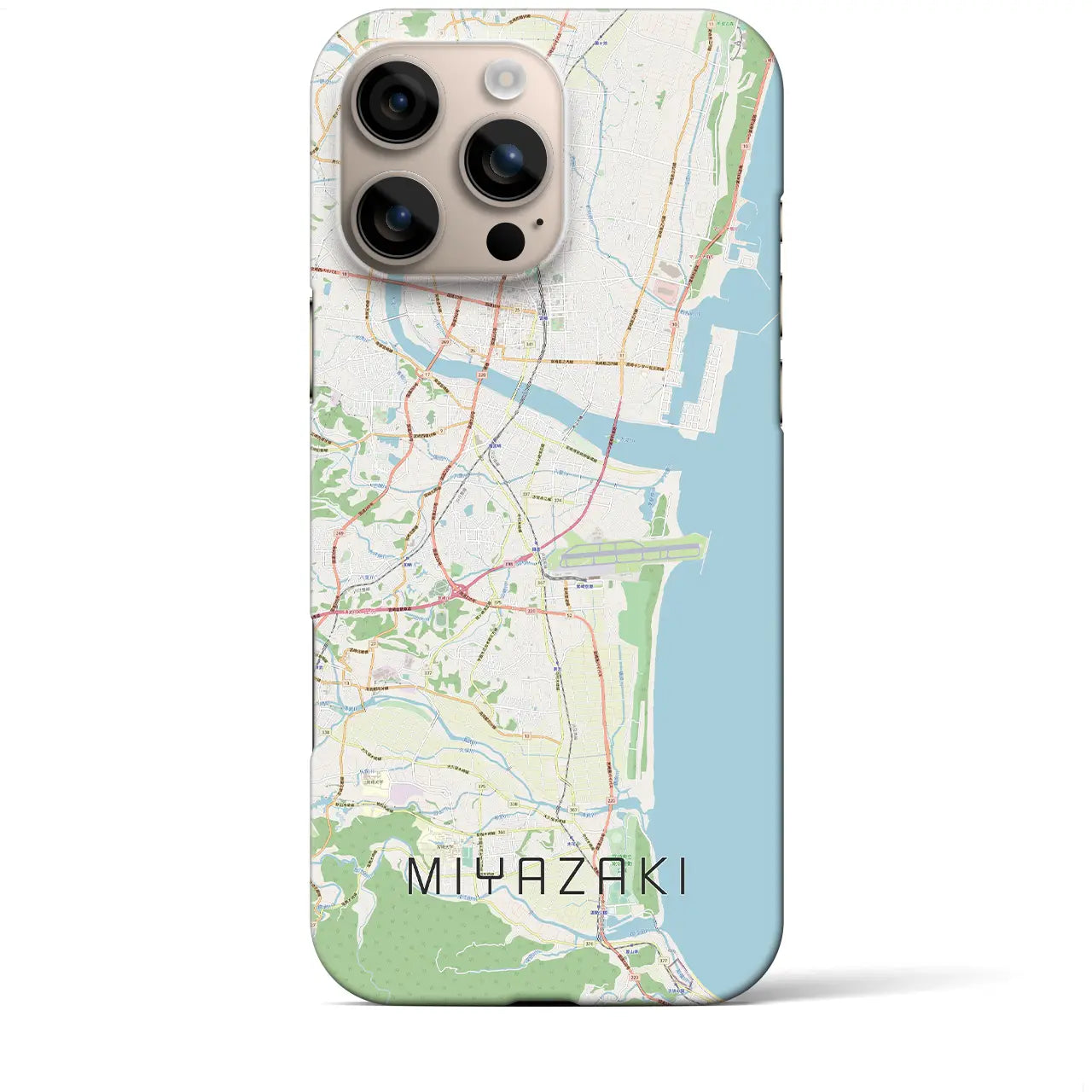 【宮崎(宮崎県)】地図柄iPhoneケース(バックカバータイプ)