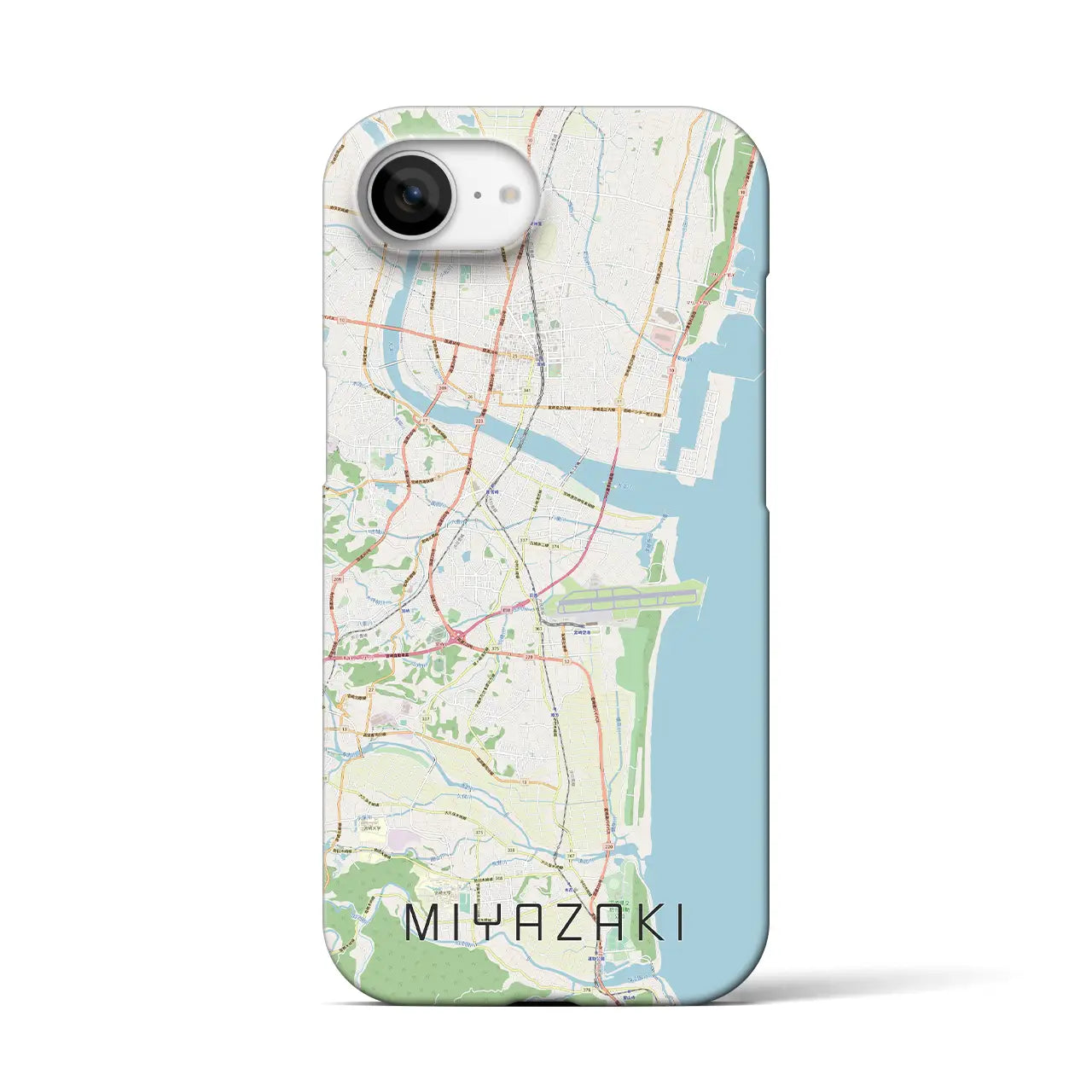 【宮崎(宮崎県)】地図柄iPhoneケース(バックカバータイプ)