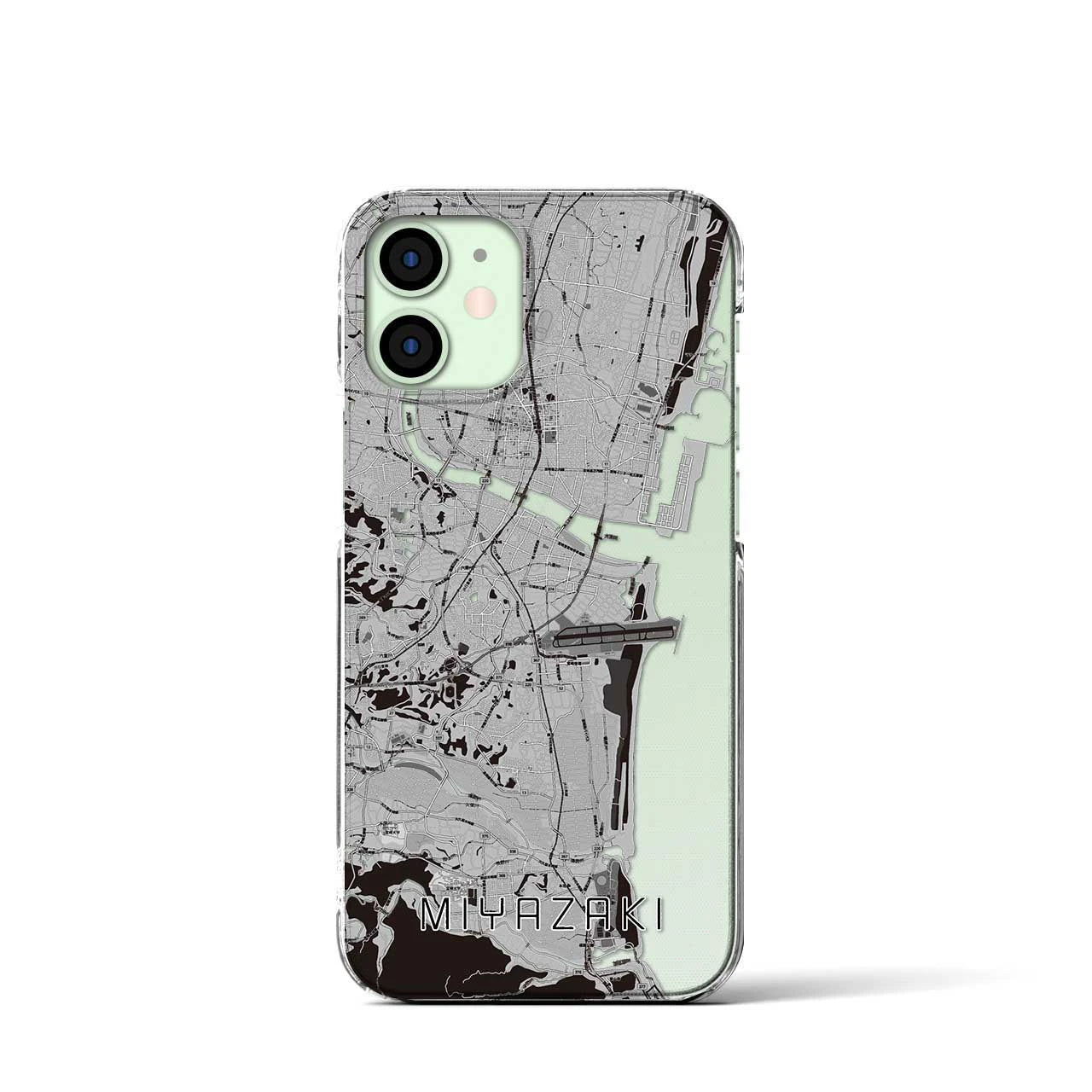 【宮崎(宮崎県)】地図柄iPhoneケース(クリアタイプ)
