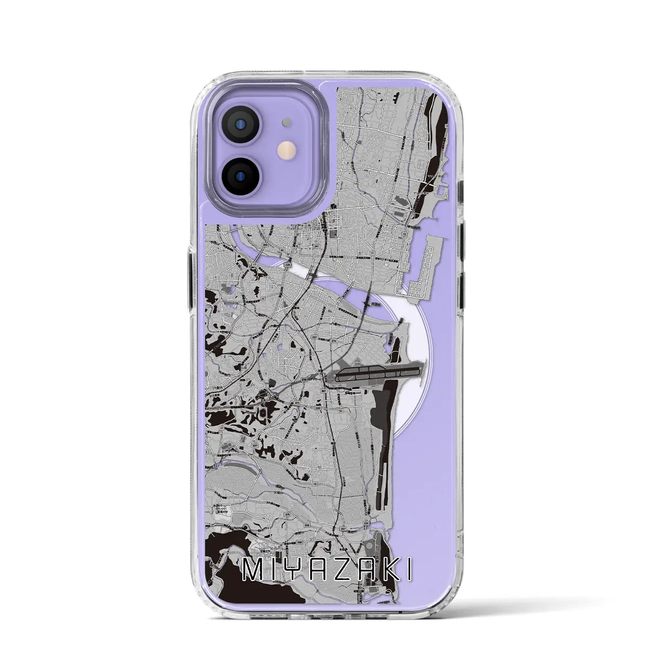 【宮崎(宮崎県)】地図柄iPhoneケース(MagSafeタイプ)