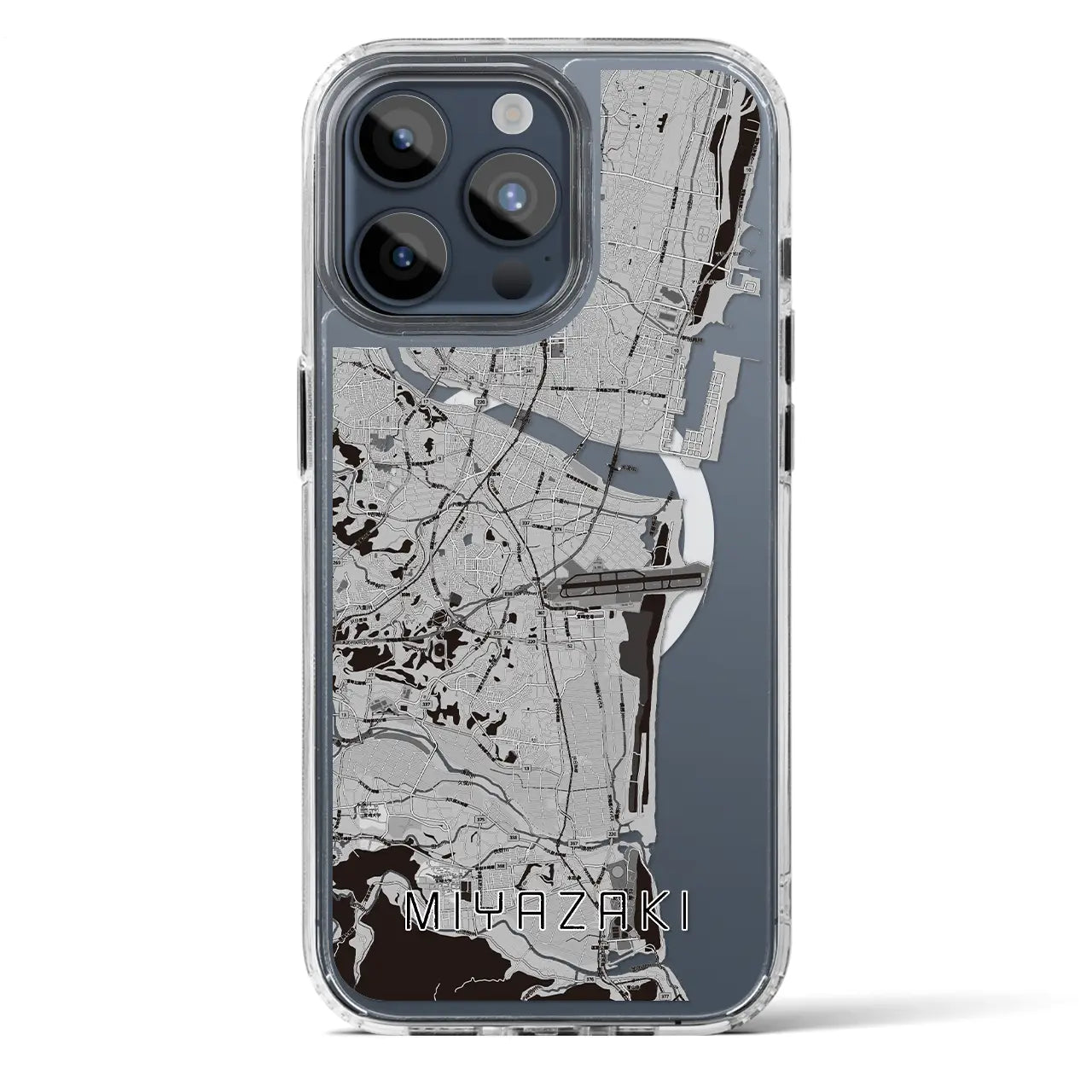 【宮崎(宮崎県)】地図柄iPhoneケース(MagSafeタイプ)