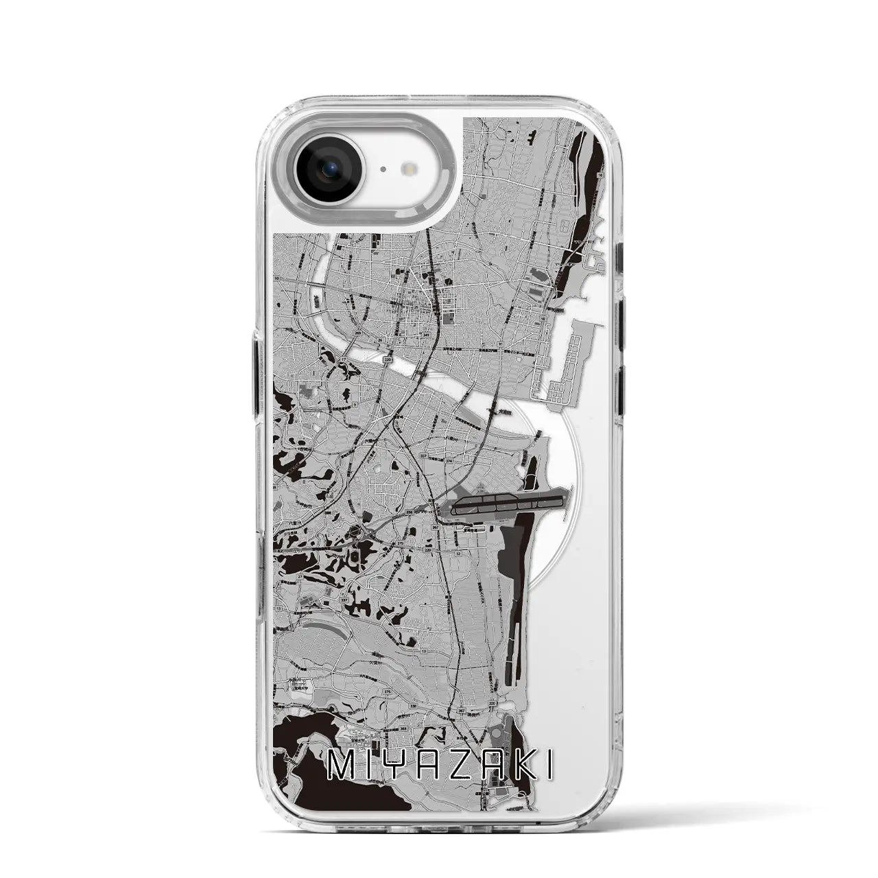 【宮崎(宮崎県)】地図柄iPhoneケース(MagSafeタイプ)
