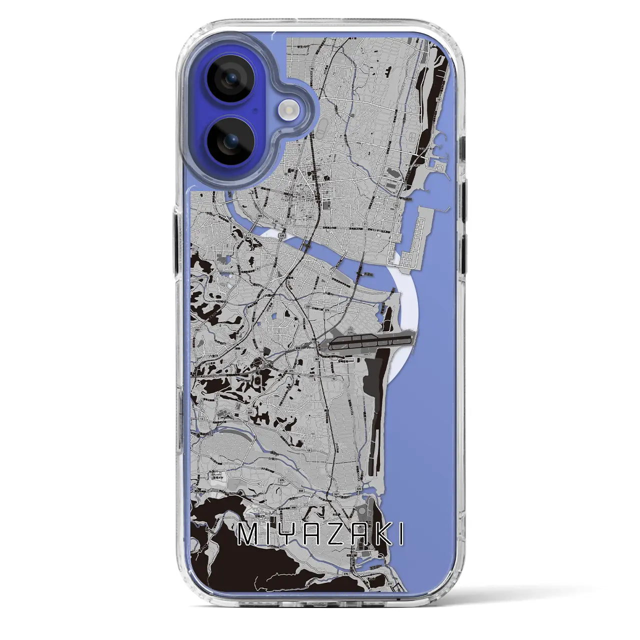 【宮崎(宮崎県)】地図柄iPhoneケース(MagSafeタイプ)