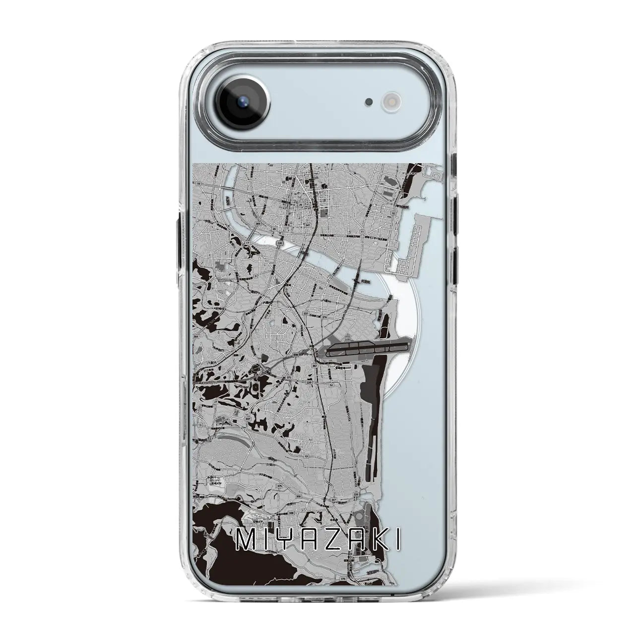 【宮崎(宮崎県)】地図柄iPhoneケース(MagSafeタイプ)