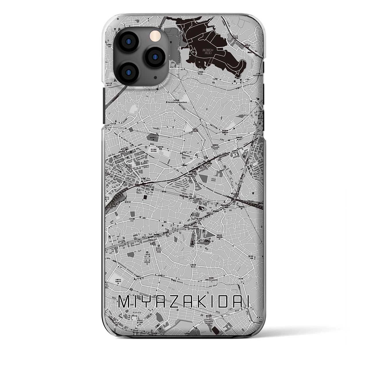 【宮崎台(神奈川県)】地図柄iPhoneケース(クリアタイプ)