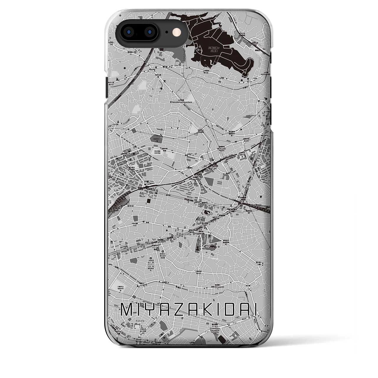 【宮崎台(神奈川県)】地図柄iPhoneケース(クリアタイプ)