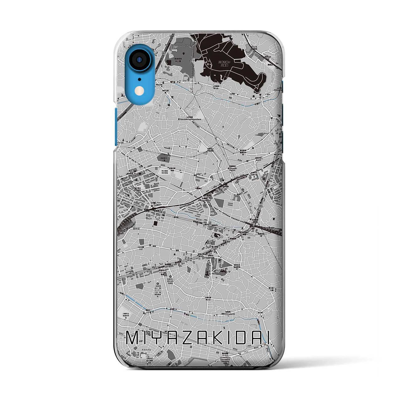 【宮崎台(神奈川県)】地図柄iPhoneケース(クリアタイプ)