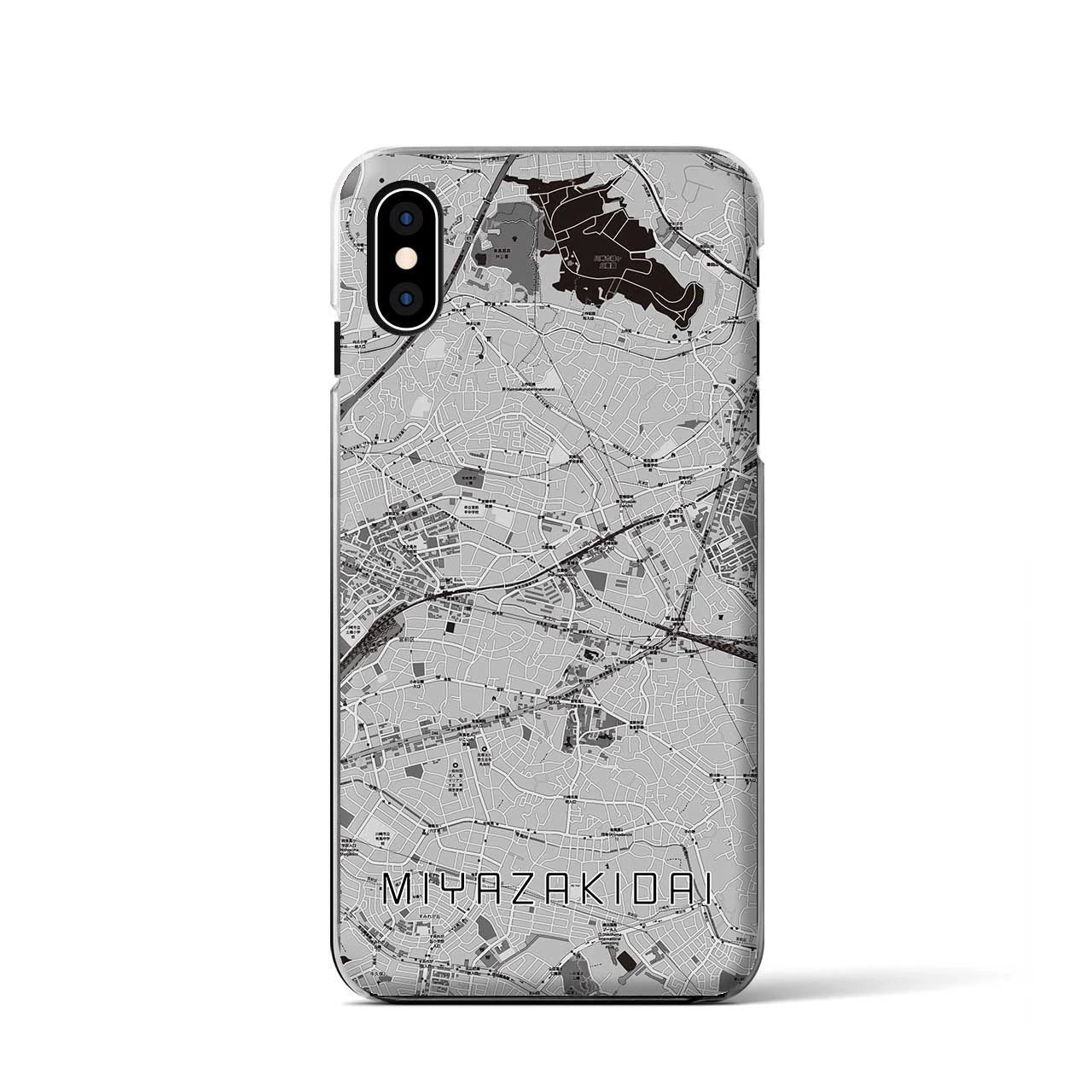 【宮崎台(神奈川県)】地図柄iPhoneケース(クリアタイプ)