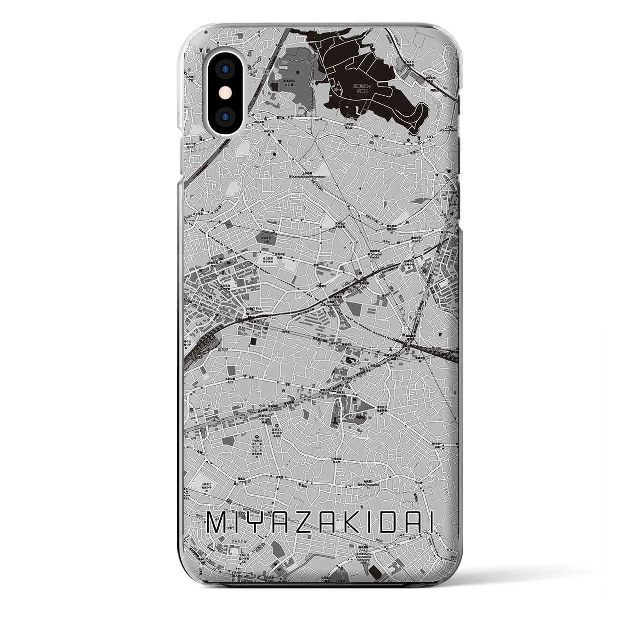 【宮崎台(神奈川県)】地図柄iPhoneケース(クリアタイプ)