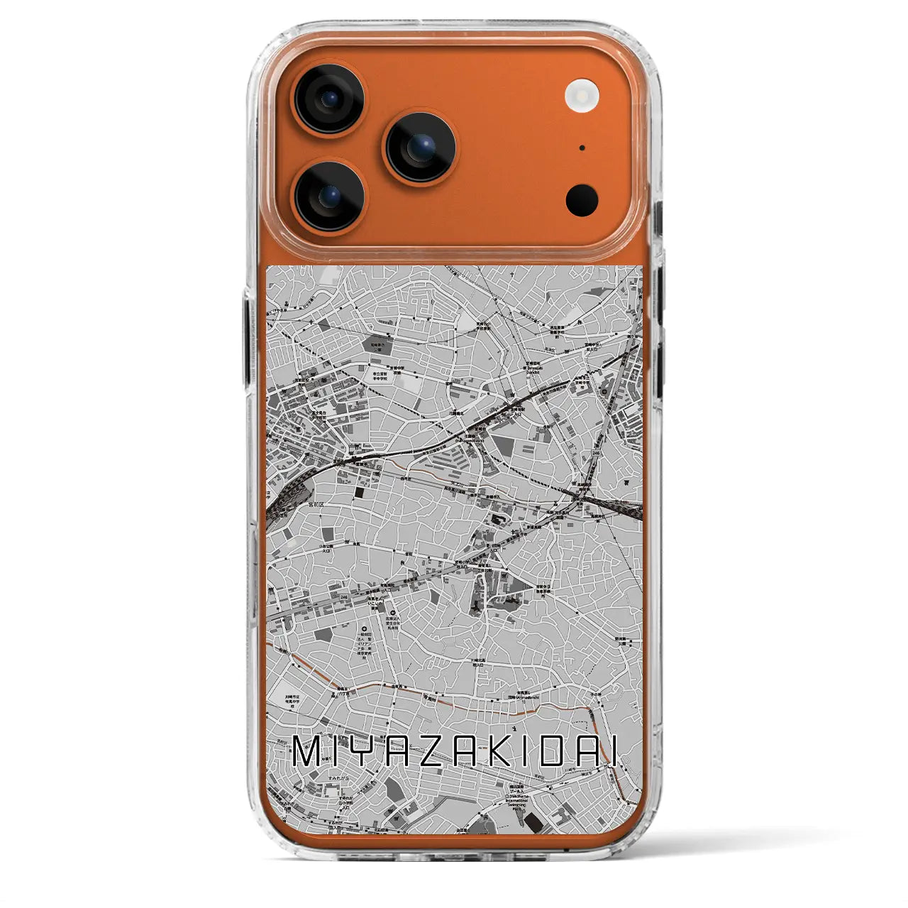 【宮崎台(神奈川県)】地図柄iPhoneケース(MagSafeタイプ)