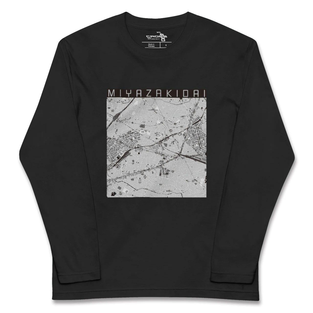 【宮崎台(神奈川県)】地図柄ロングスリーブTシャツ