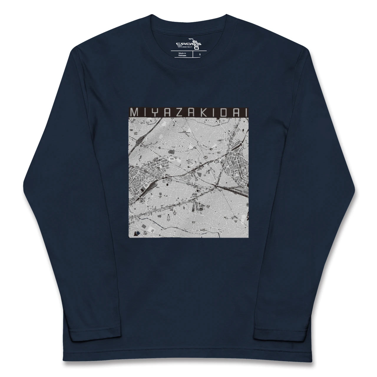 【宮崎台(神奈川県)】地図柄ロングスリーブTシャツ