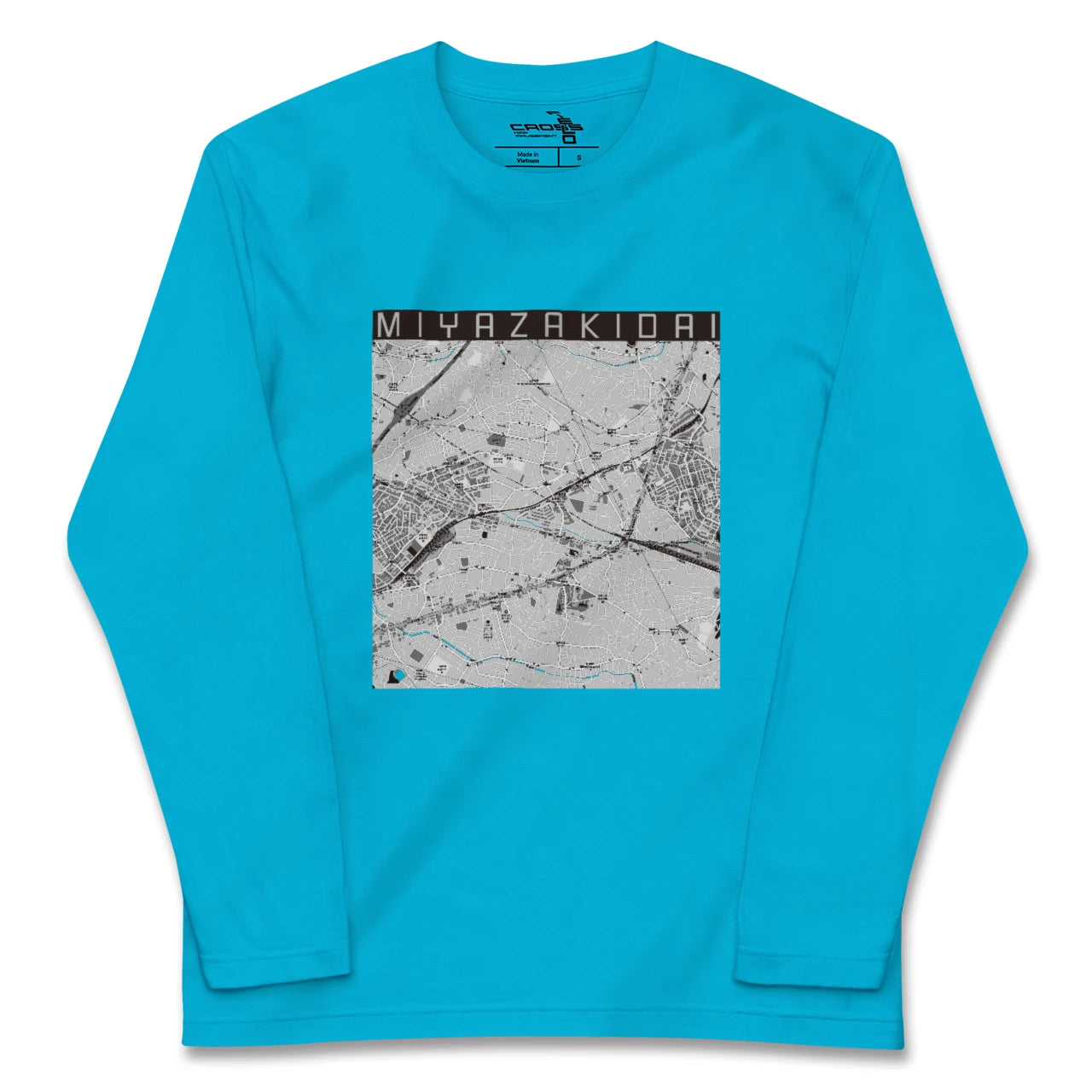 【宮崎台(神奈川県)】地図柄ロングスリーブTシャツ