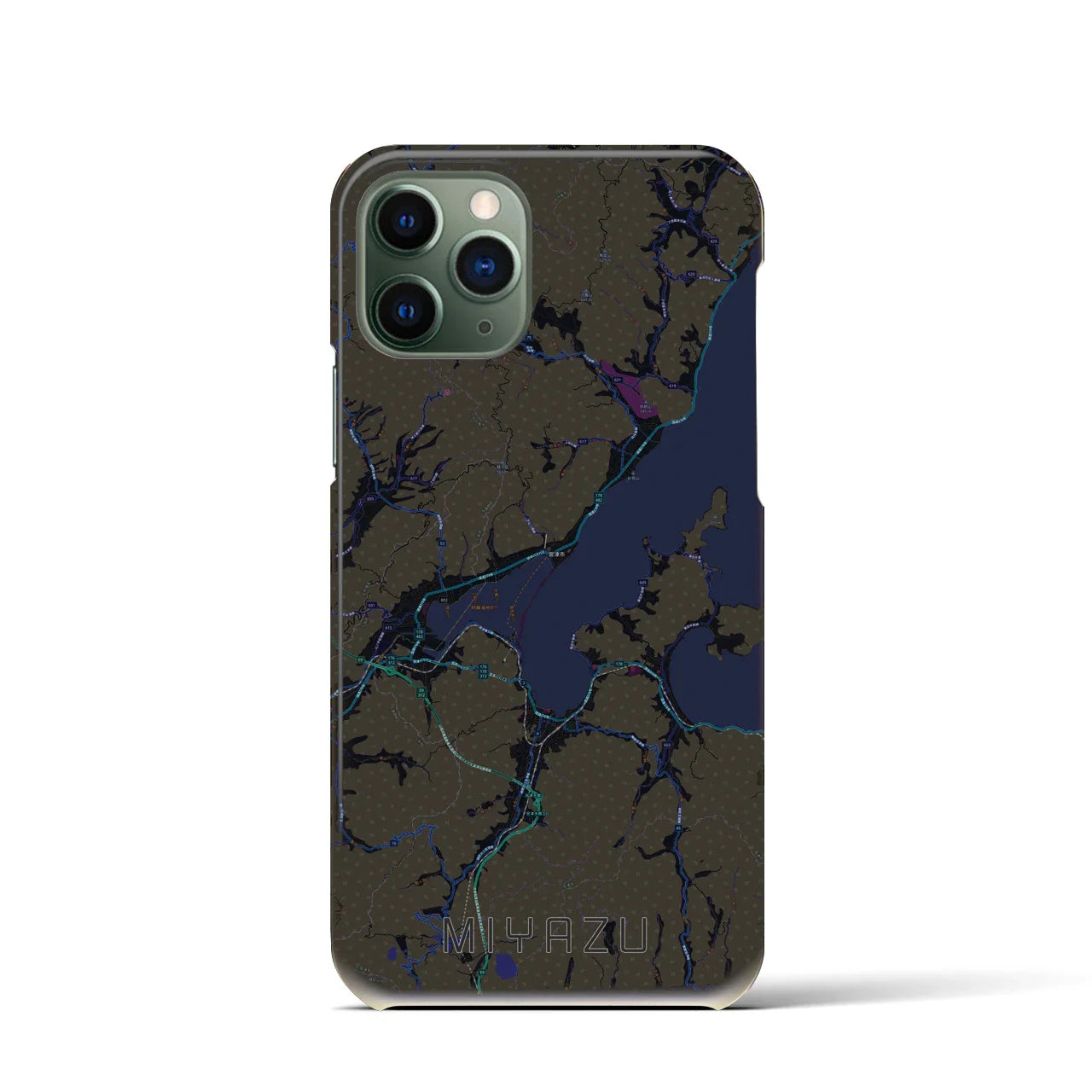 【宮津(京都府)】地図柄iPhoneケース(バックカバータイプ)