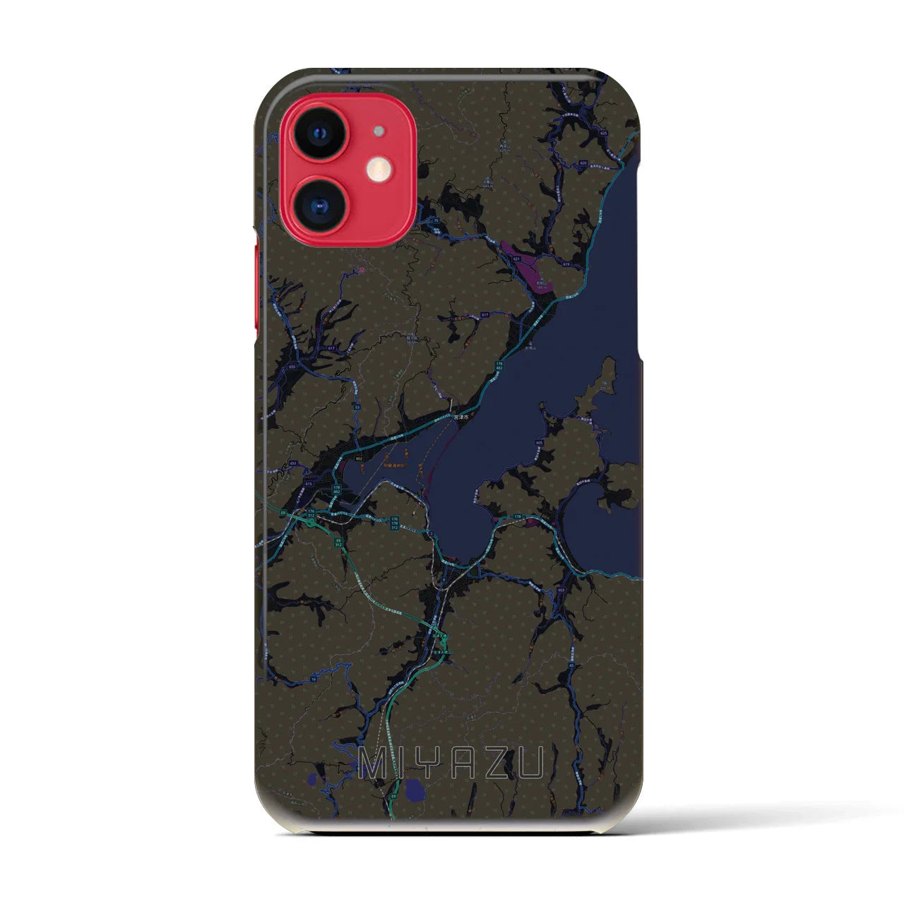 【宮津(京都府)】地図柄iPhoneケース(バックカバータイプ)