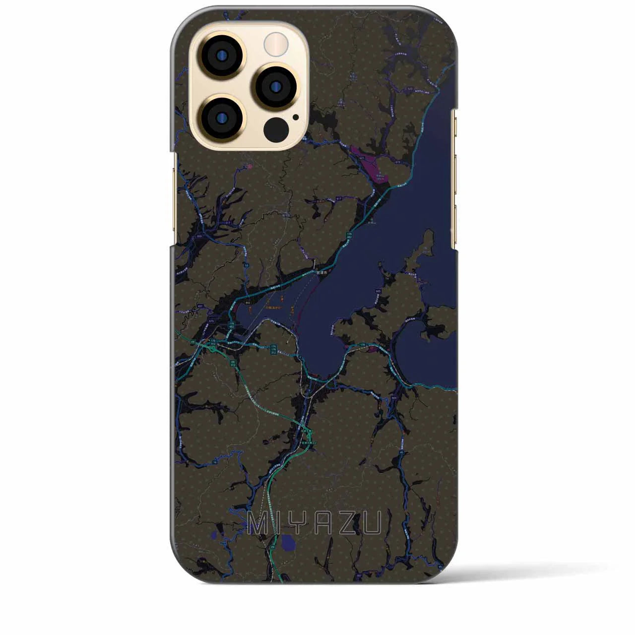 【宮津(京都府)】地図柄iPhoneケース(バックカバータイプ)