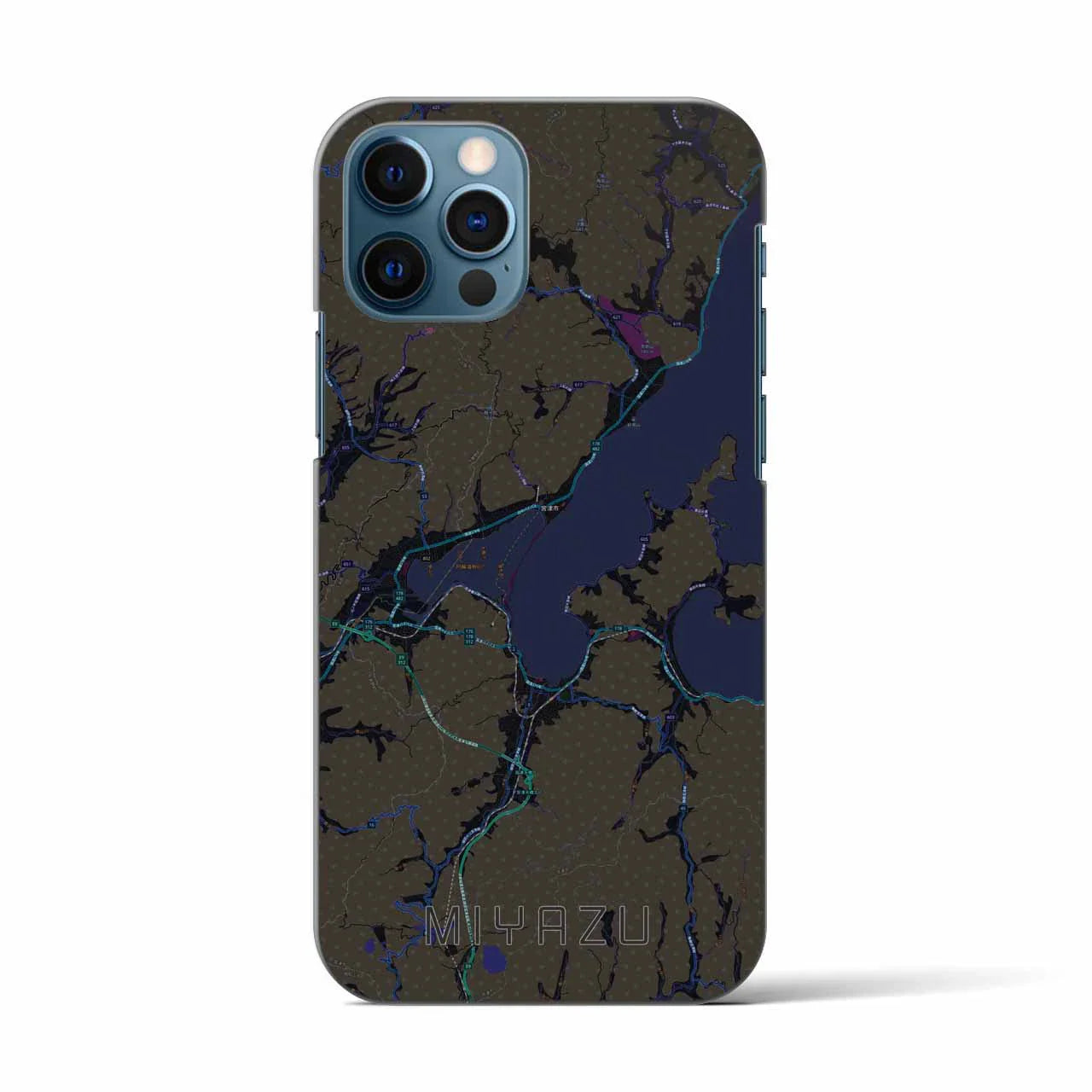 【宮津(京都府)】地図柄iPhoneケース(バックカバータイプ)