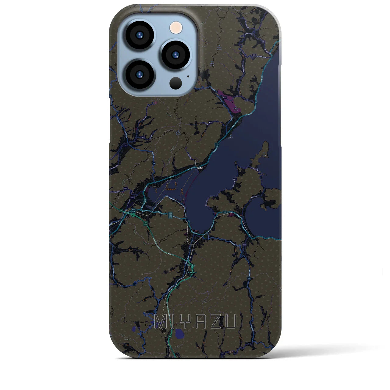 【宮津(京都府)】地図柄iPhoneケース(バックカバータイプ)