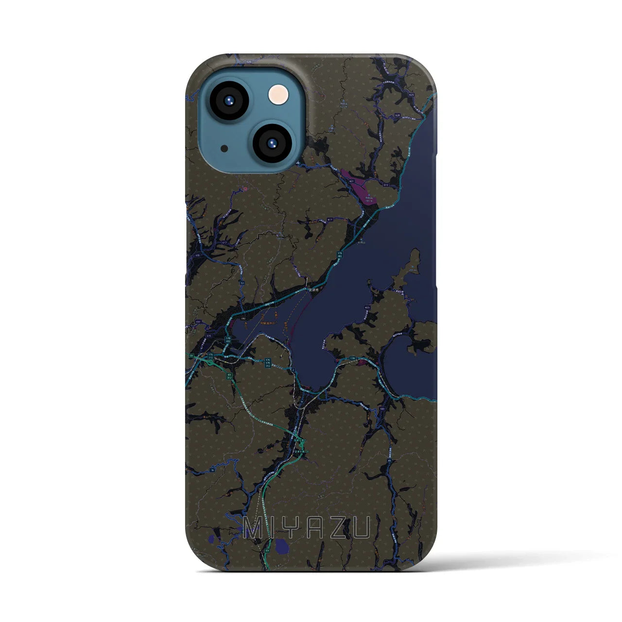 【宮津(京都府)】地図柄iPhoneケース(バックカバータイプ)