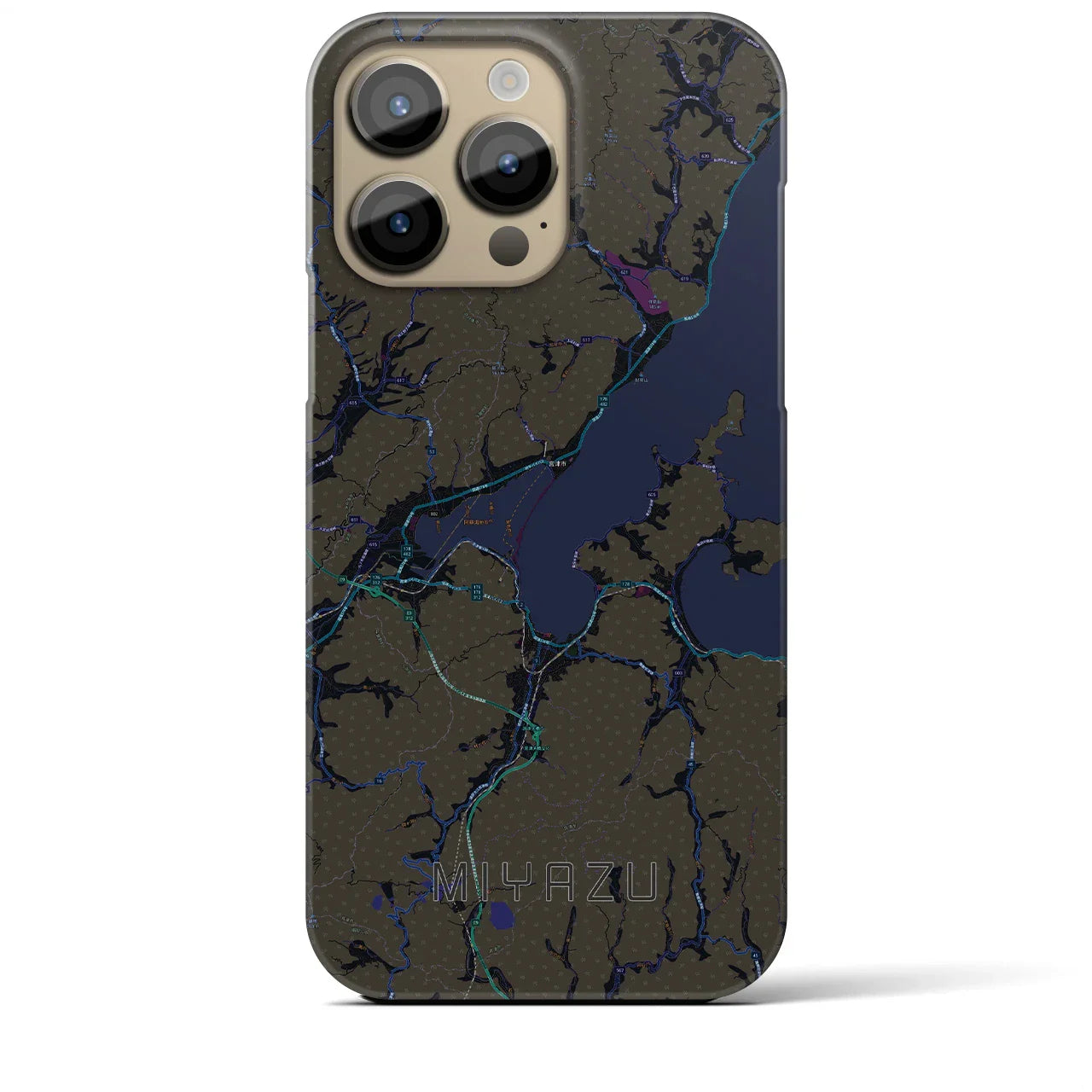 【宮津(京都府)】地図柄iPhoneケース(バックカバータイプ)