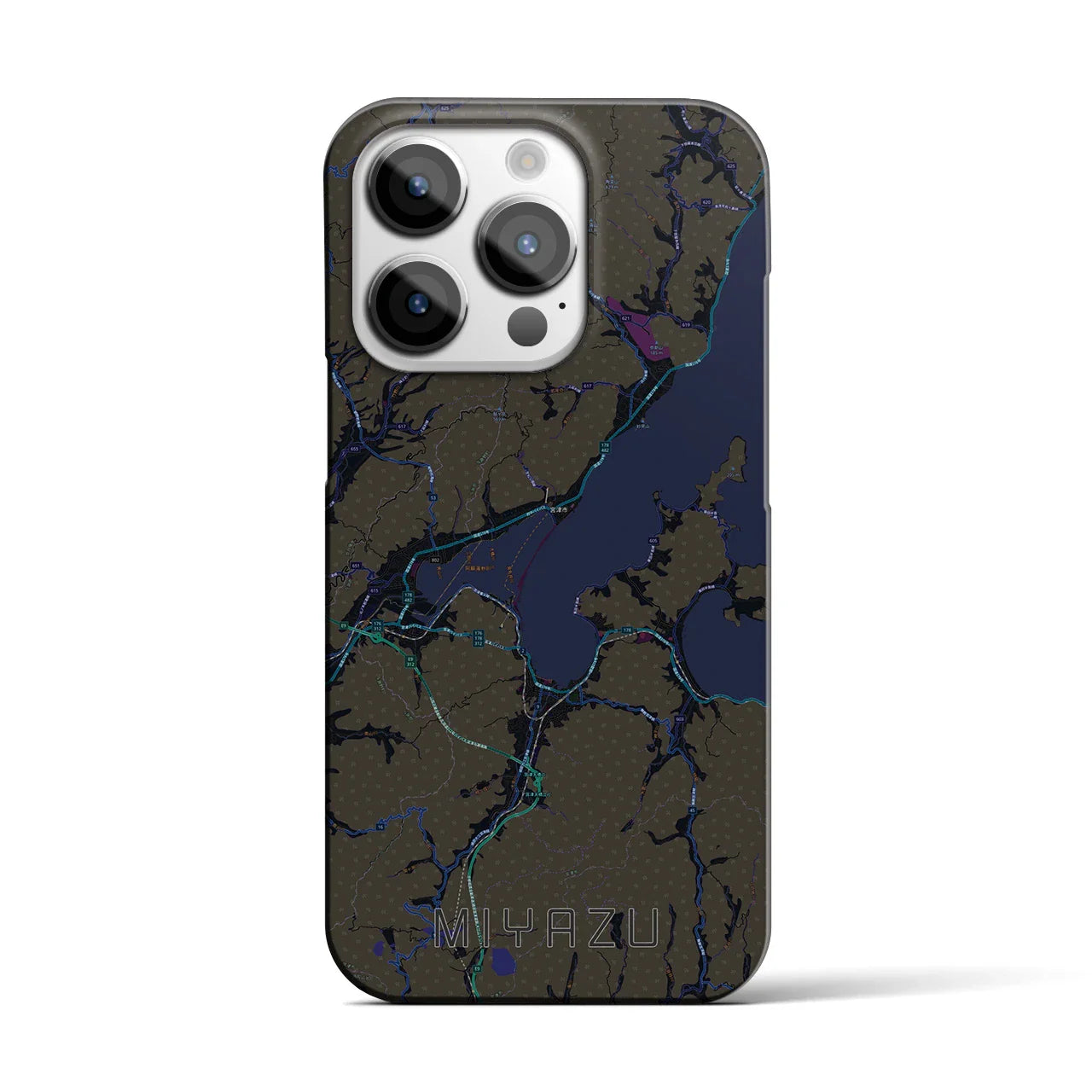 【宮津(京都府)】地図柄iPhoneケース(バックカバータイプ)