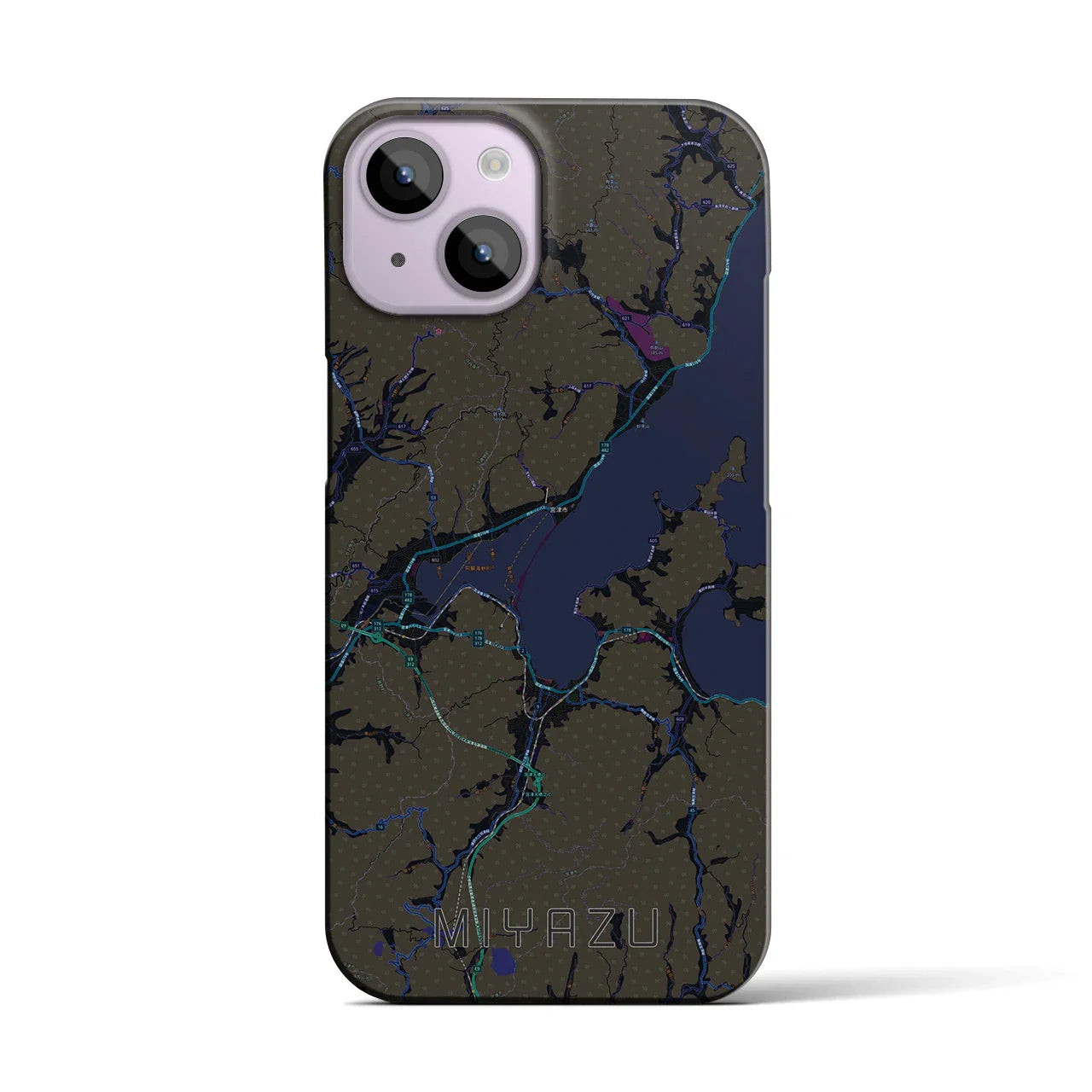 【宮津(京都府)】地図柄iPhoneケース(バックカバータイプ)
