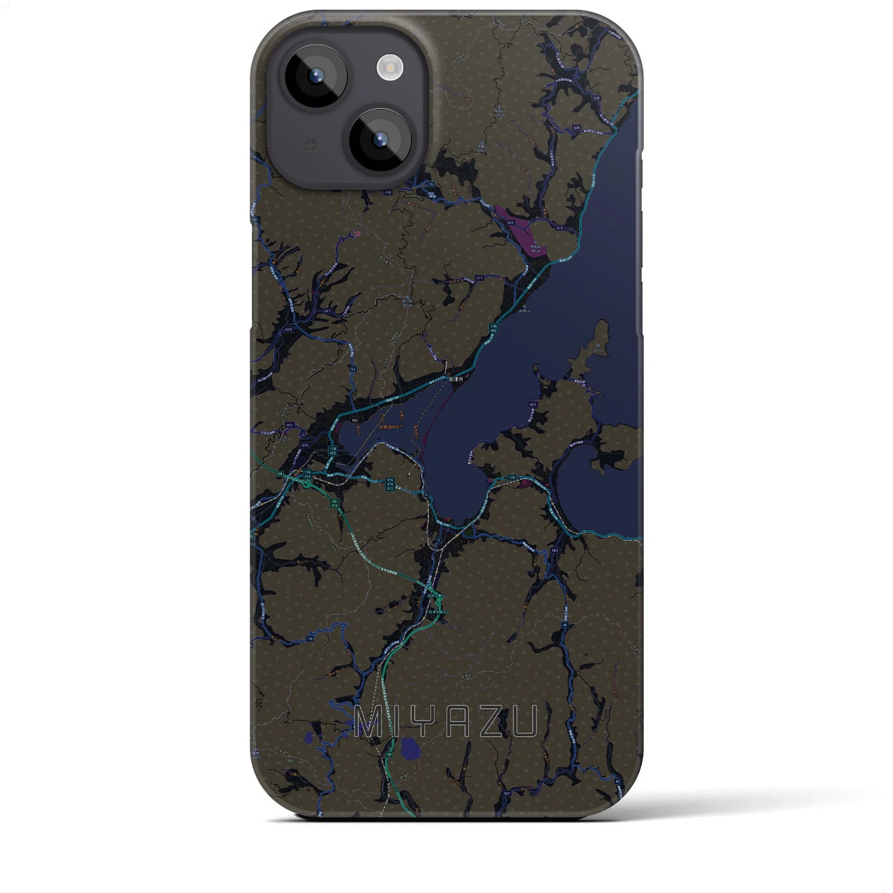 【宮津(京都府)】地図柄iPhoneケース(バックカバータイプ)