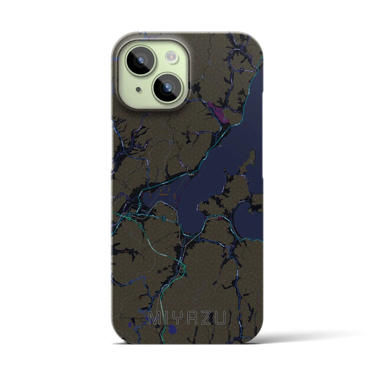 【宮津(京都府)】地図柄iPhoneケース(バックカバータイプ)