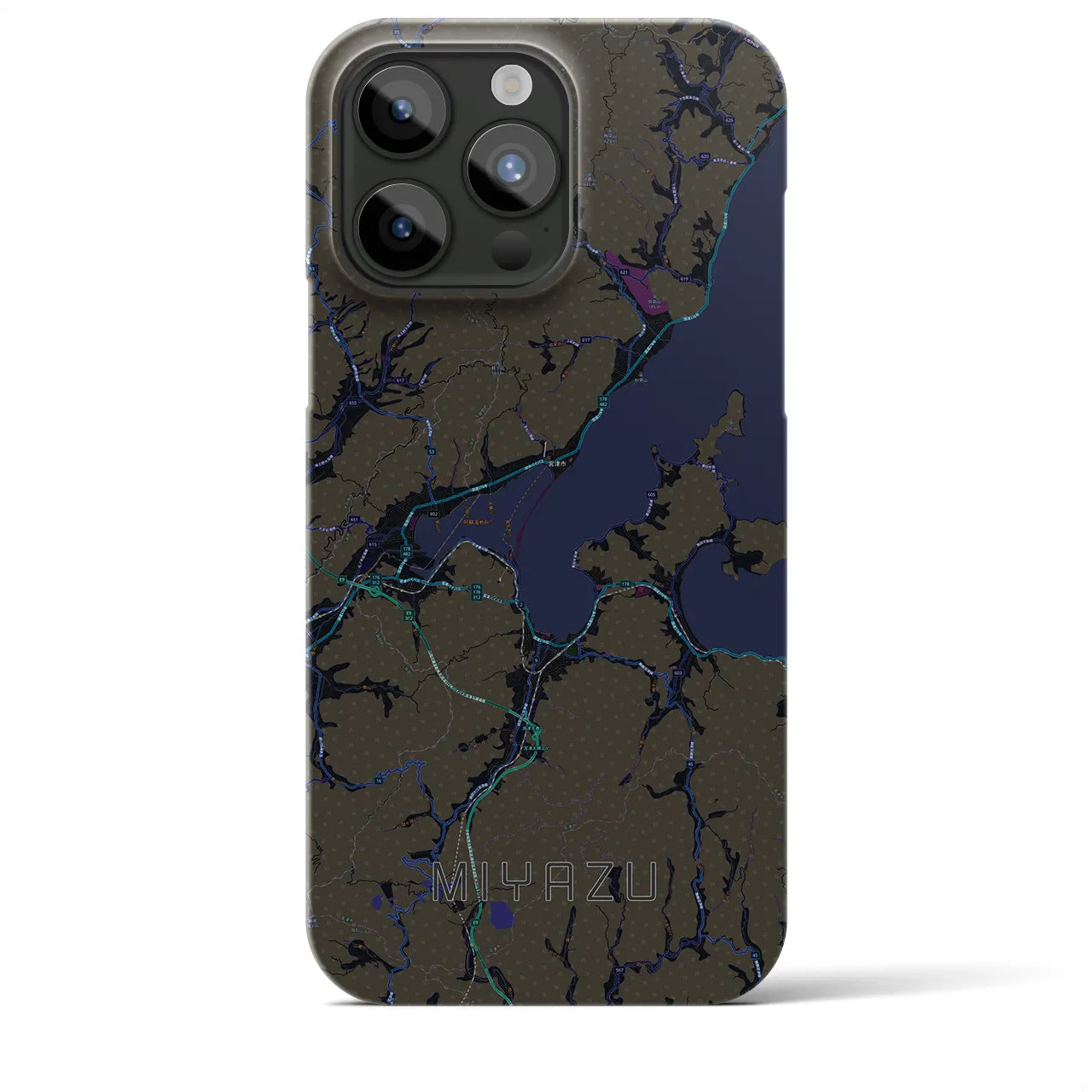 【宮津(京都府)】地図柄iPhoneケース(バックカバータイプ)