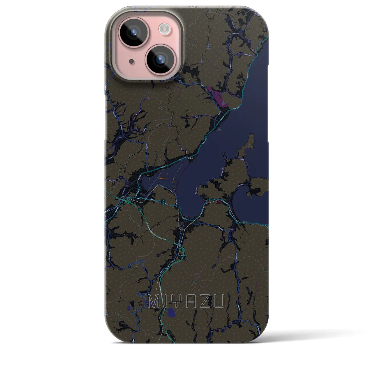 【宮津(京都府)】地図柄iPhoneケース(バックカバータイプ)