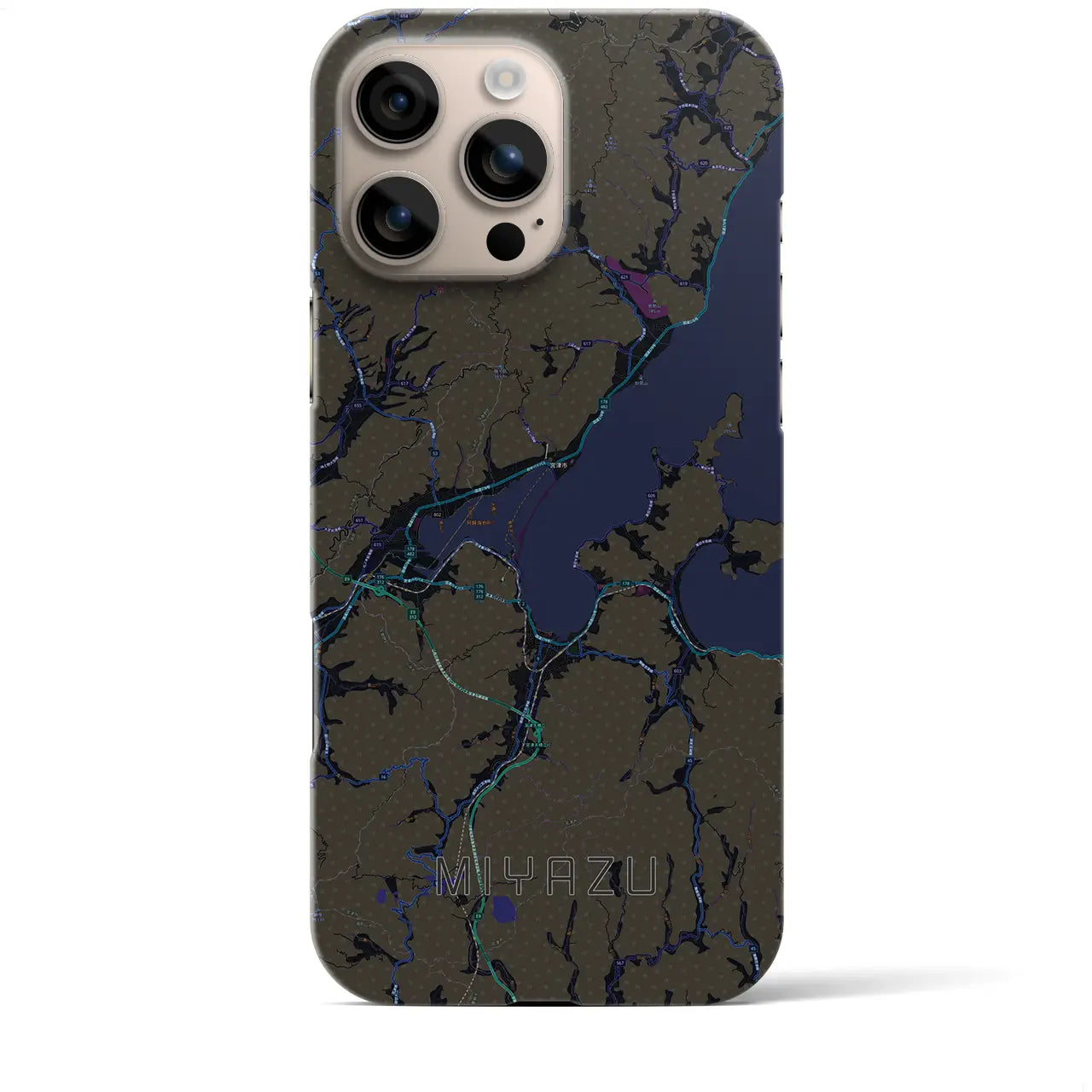 【宮津(京都府)】地図柄iPhoneケース(バックカバータイプ)