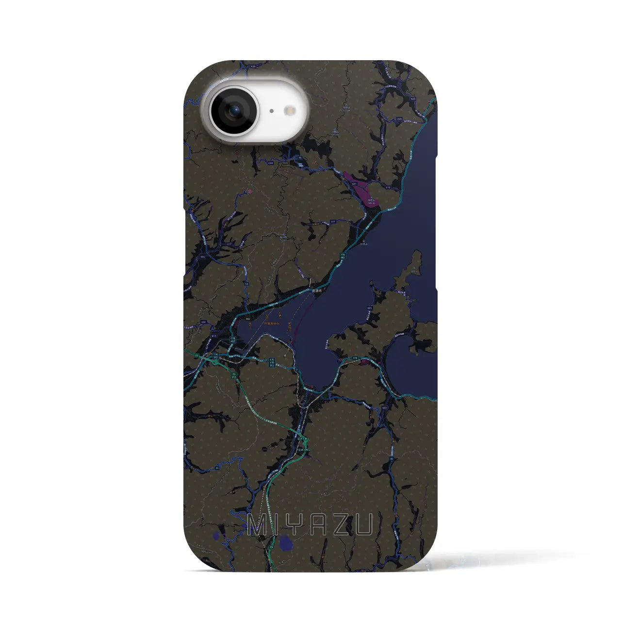 【宮津(京都府)】地図柄iPhoneケース(バックカバータイプ)