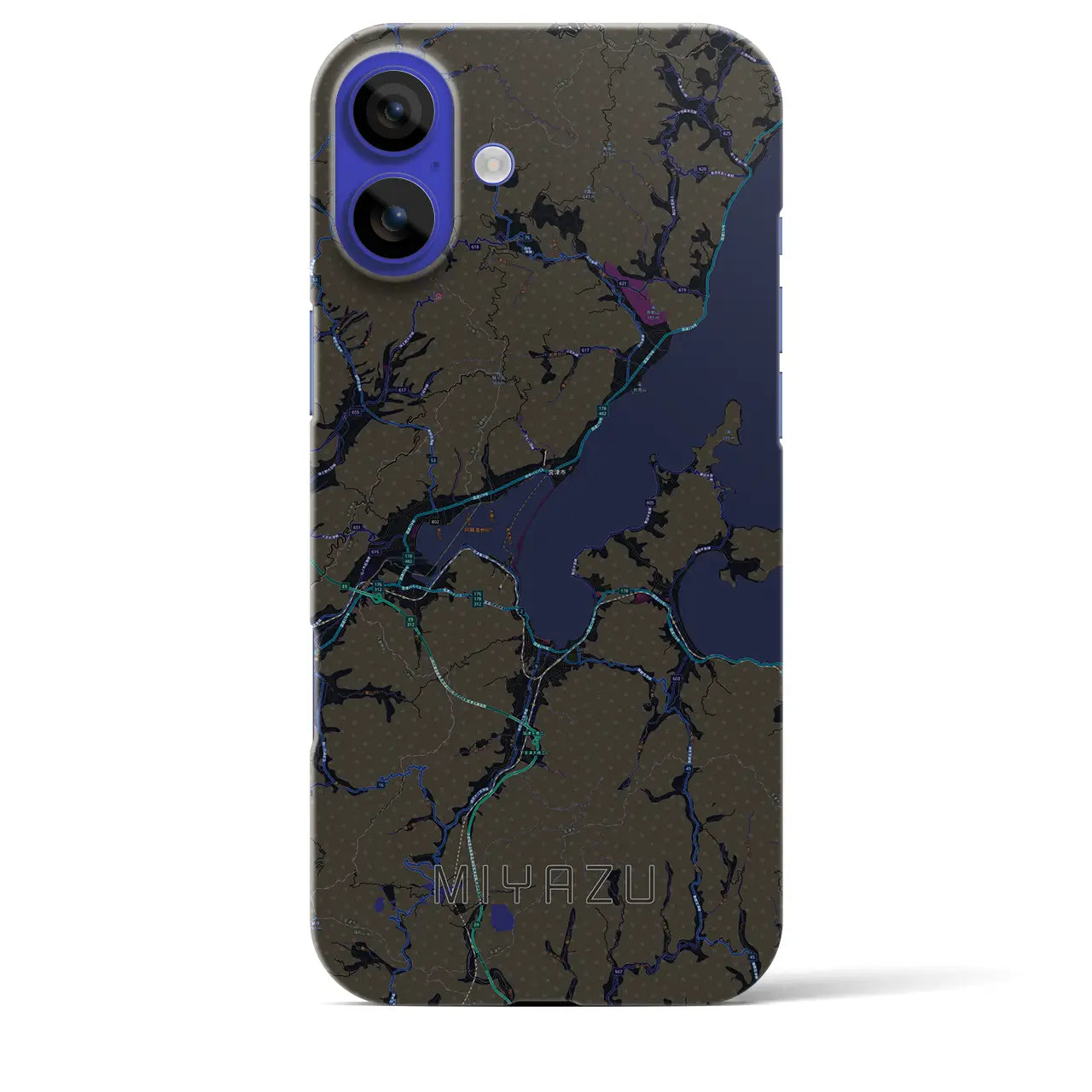 【宮津(京都府)】地図柄iPhoneケース(バックカバータイプ)