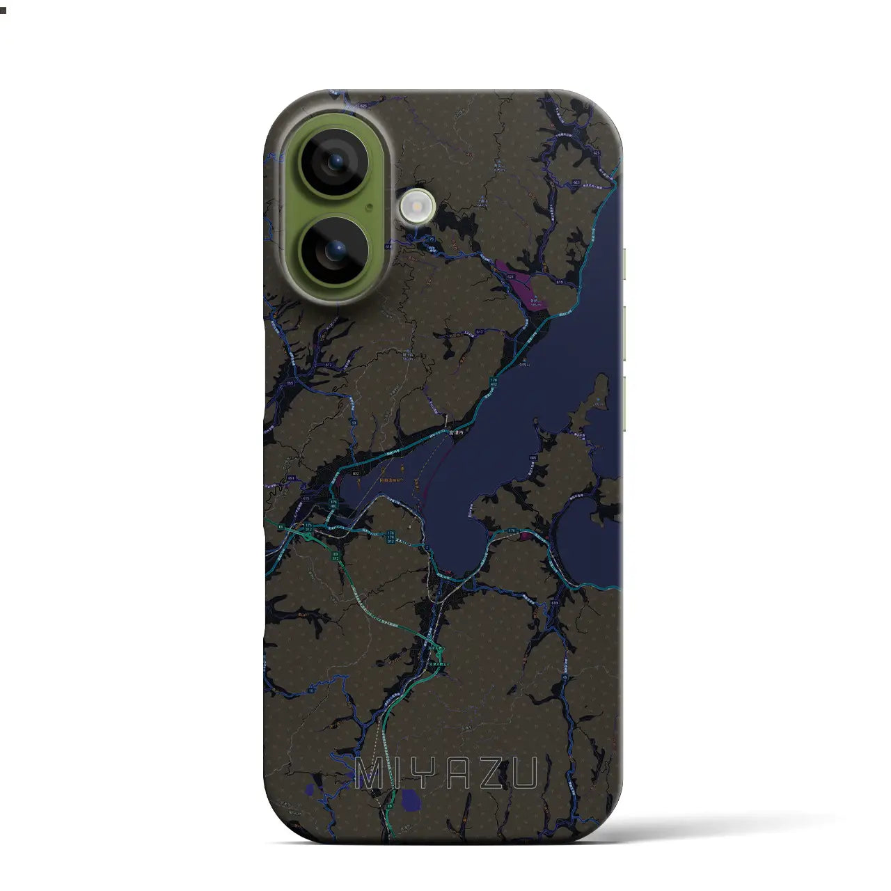 【宮津(京都府)】地図柄iPhoneケース(バックカバータイプ)